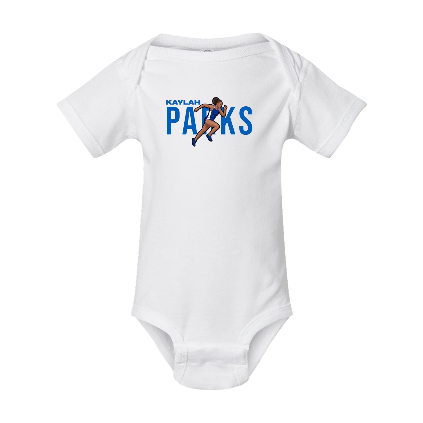 Baby Onesie — Player Name in White