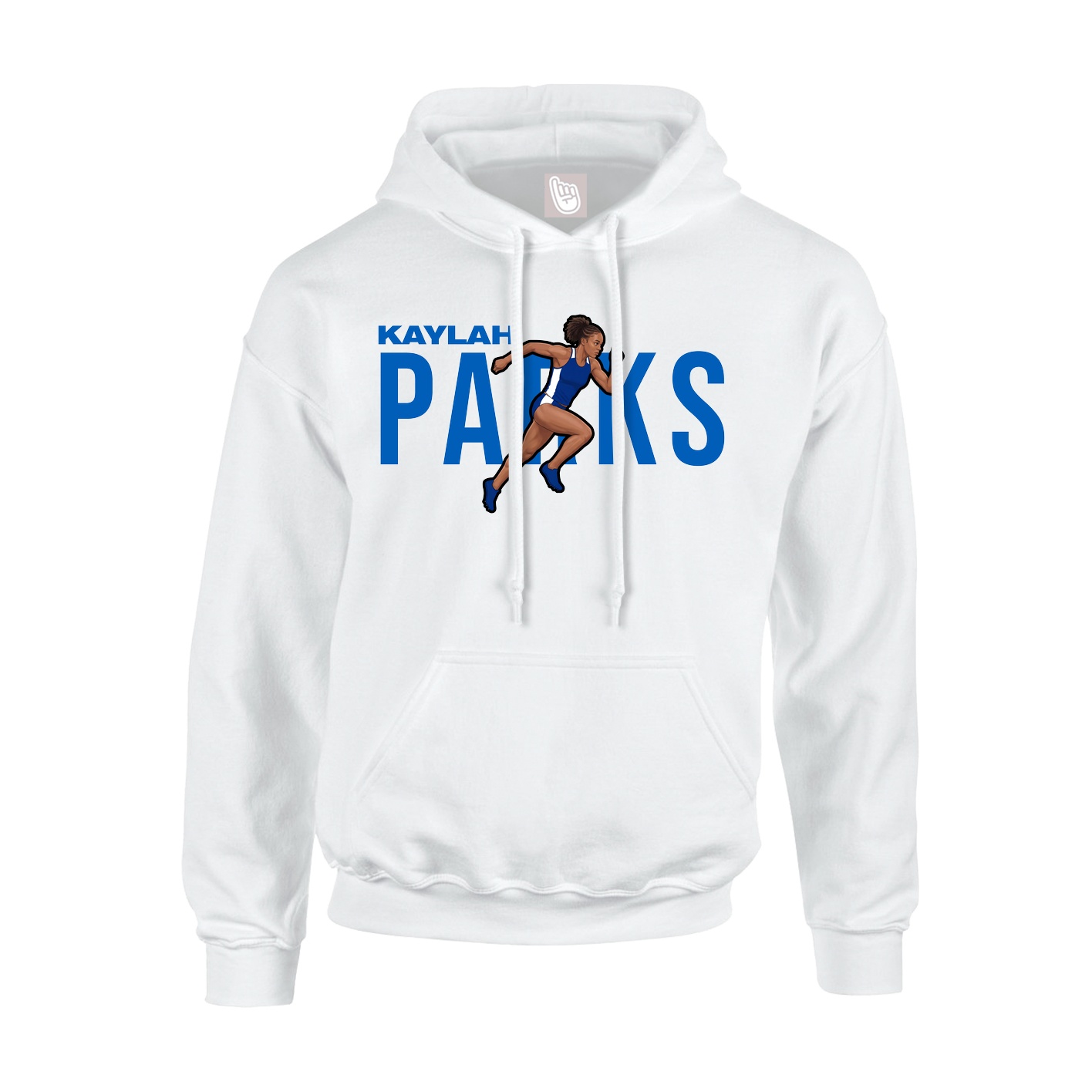 Youth Hoodie — Player Name in White