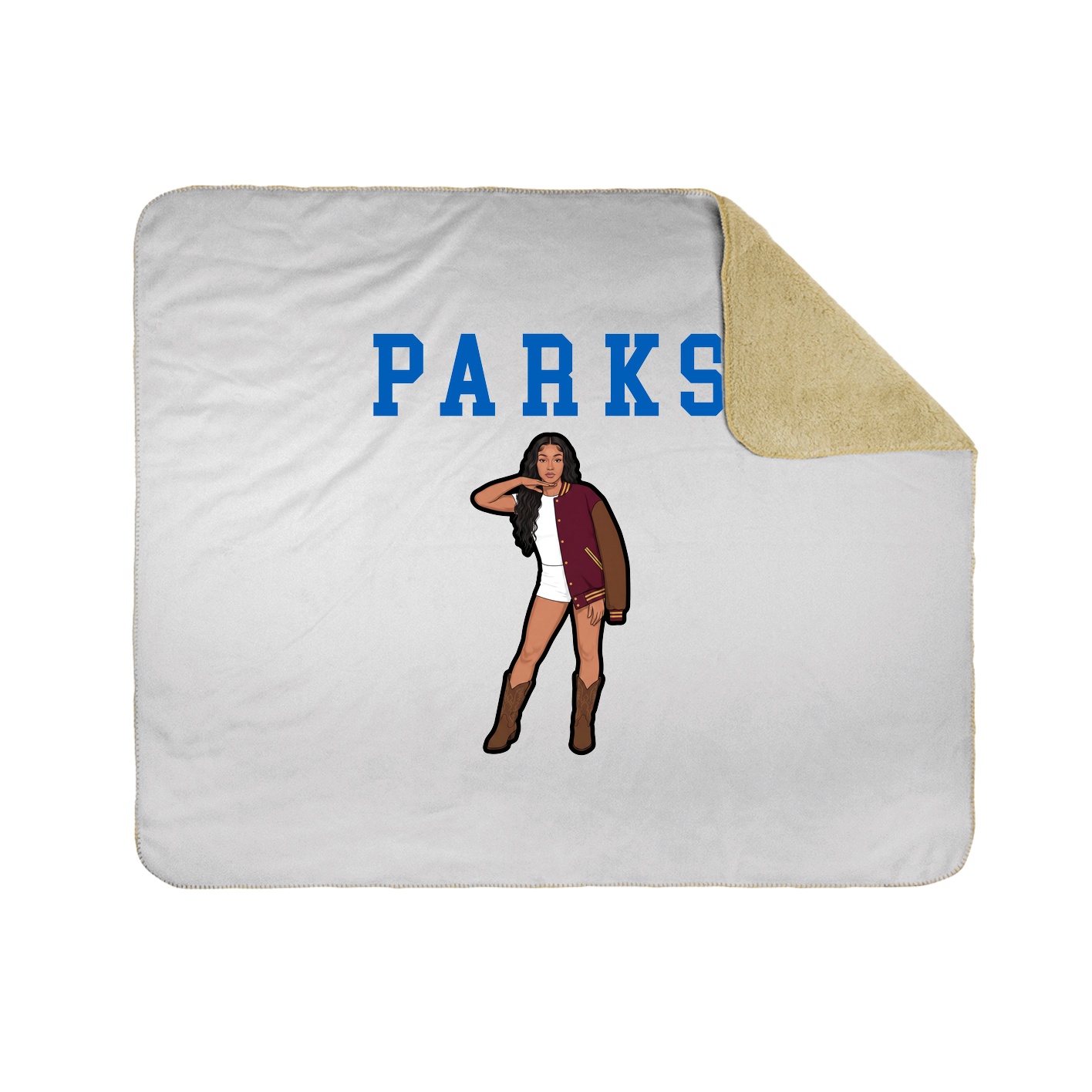 Throw Blanket — Shirsey in White