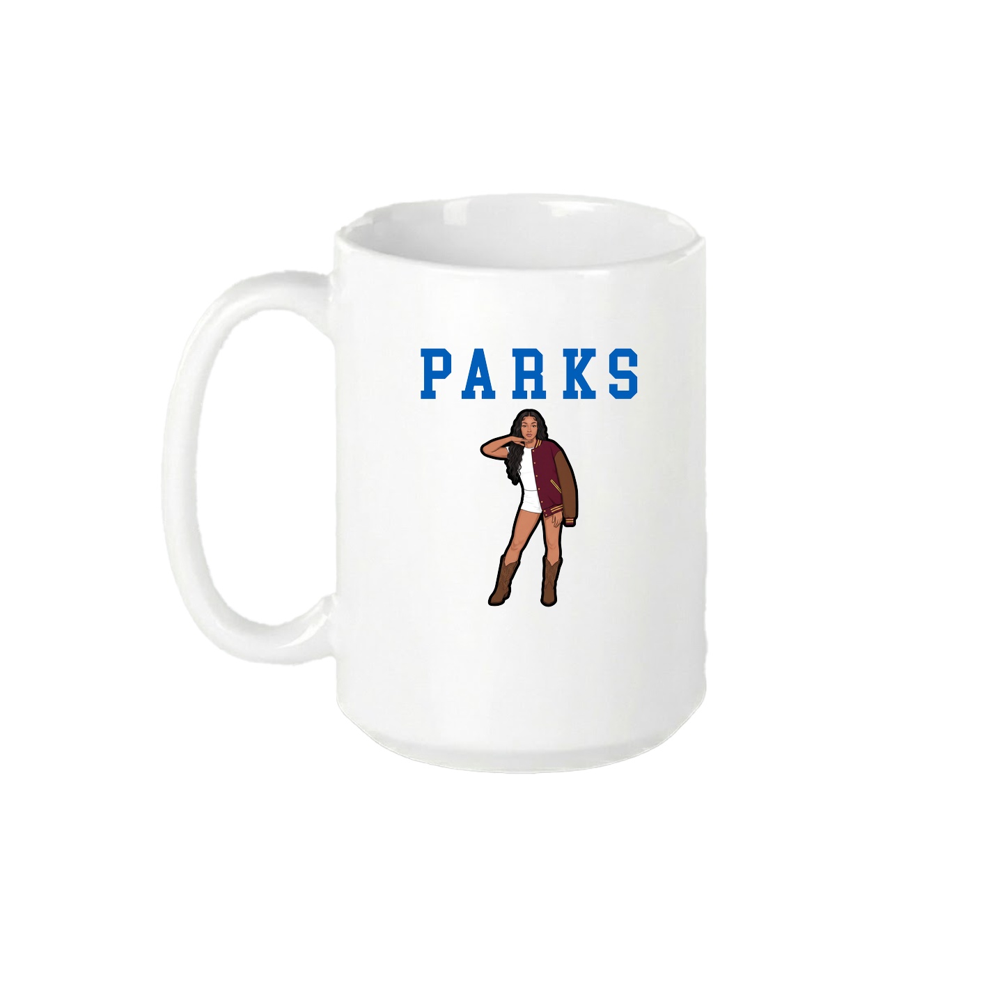 15oz Coffee Mug — Shirsey in White