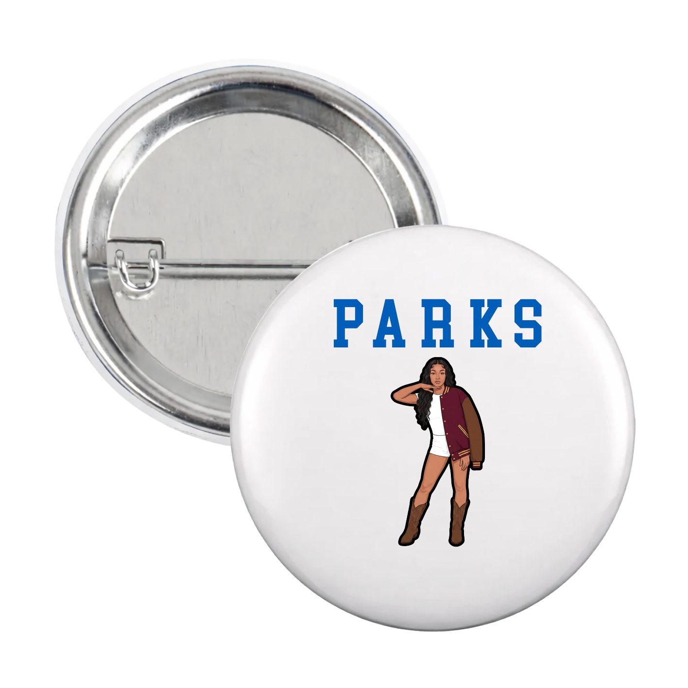 Game Day Button — Shirsey in White
