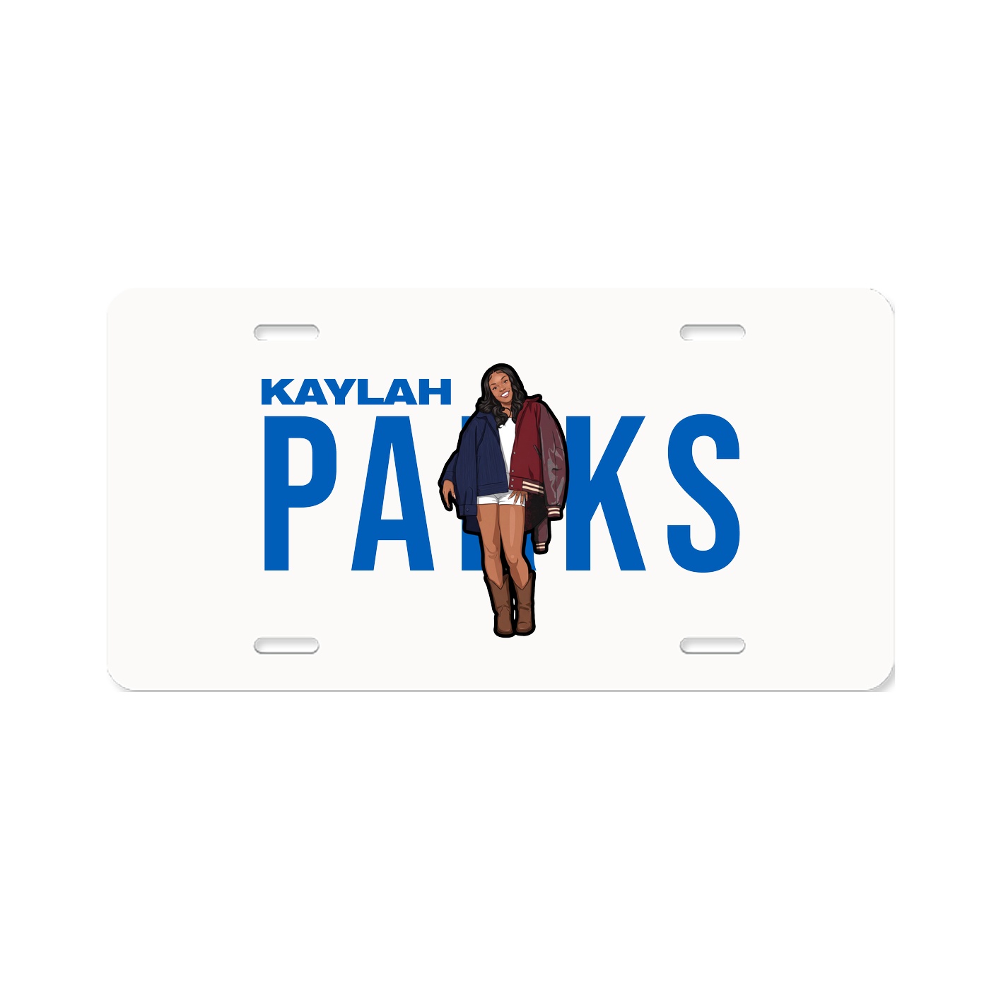 License Plate — Player Name in Classic