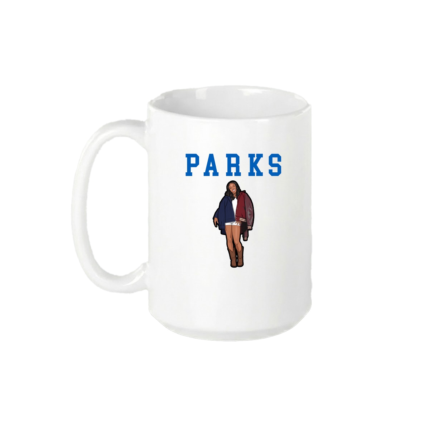 15oz Coffee Mug — Shirsey in White