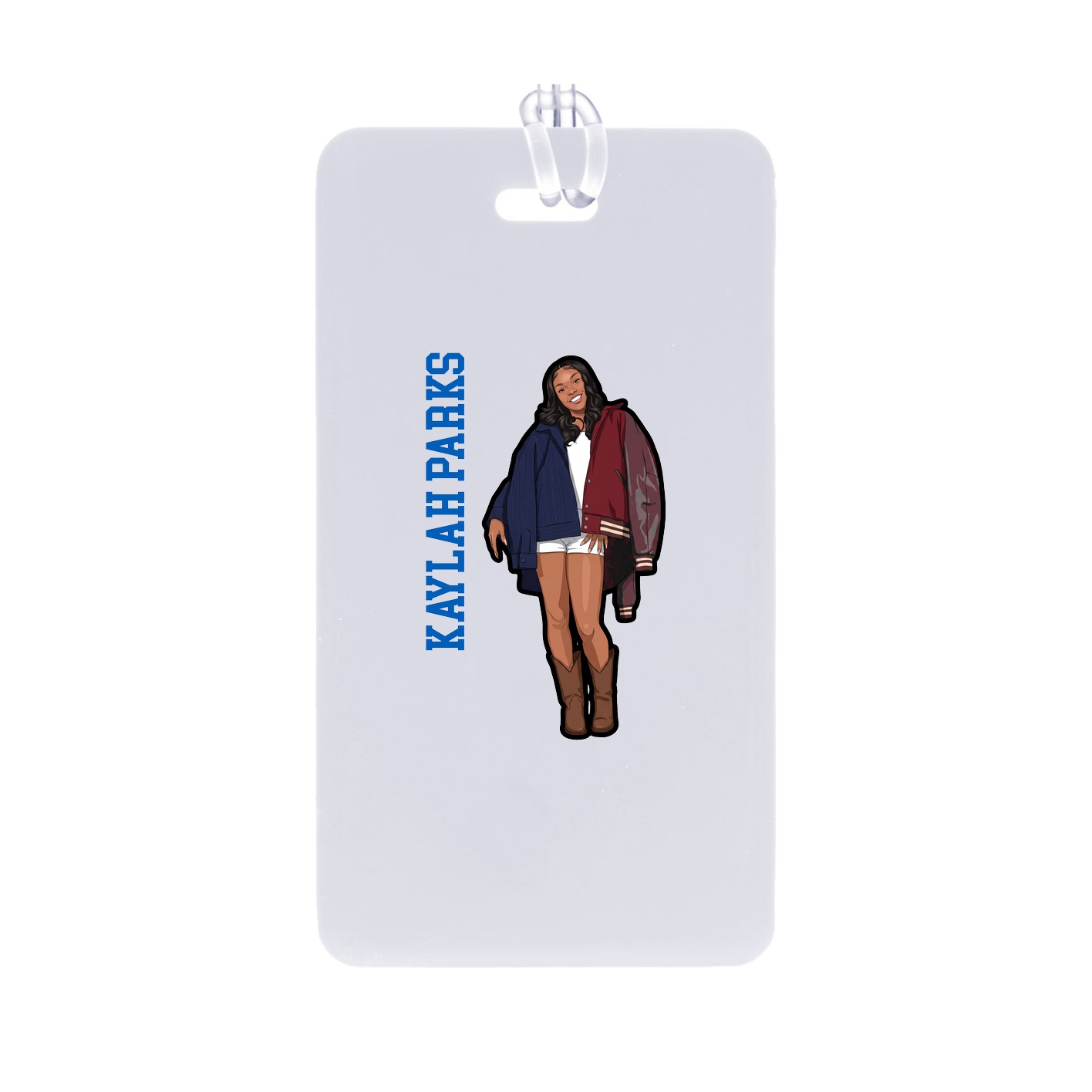 Bag Tag — Name Vertical in Classic