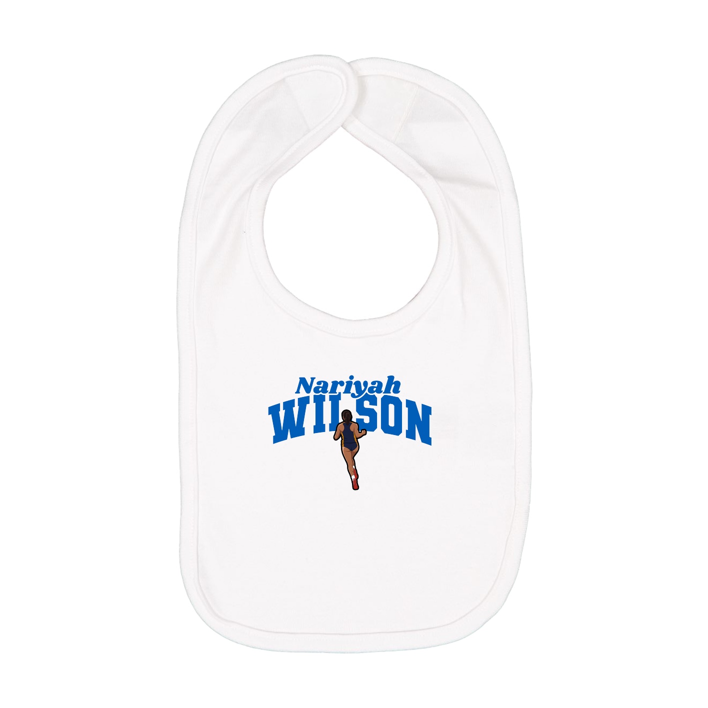 Infant Bib — Signature Arch in White