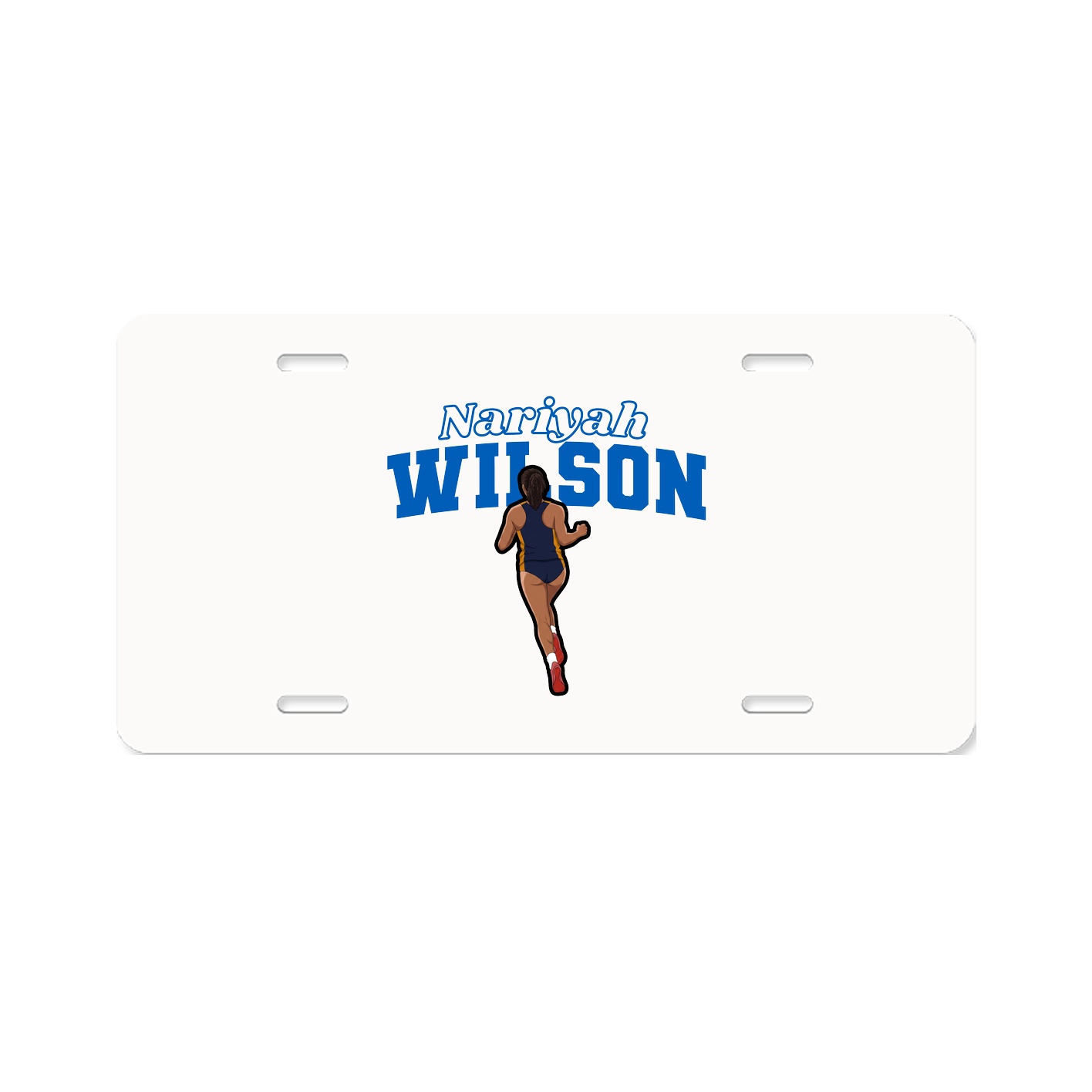 License Plate — Name Arch in Classic