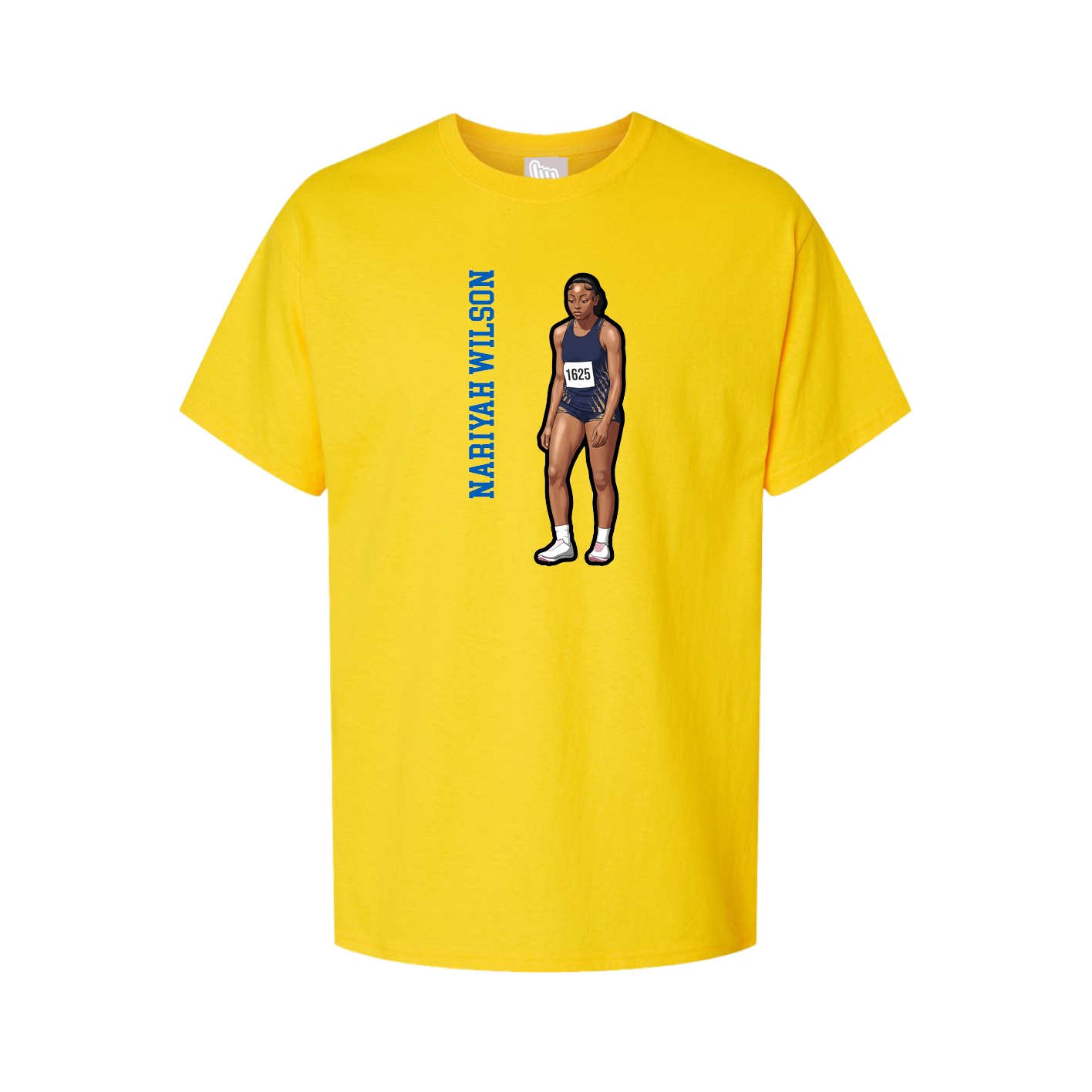 Tee — Name Vertical in Gold