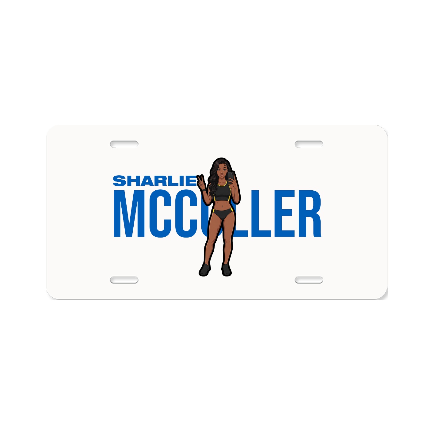 License Plate — Player Name in Classic
