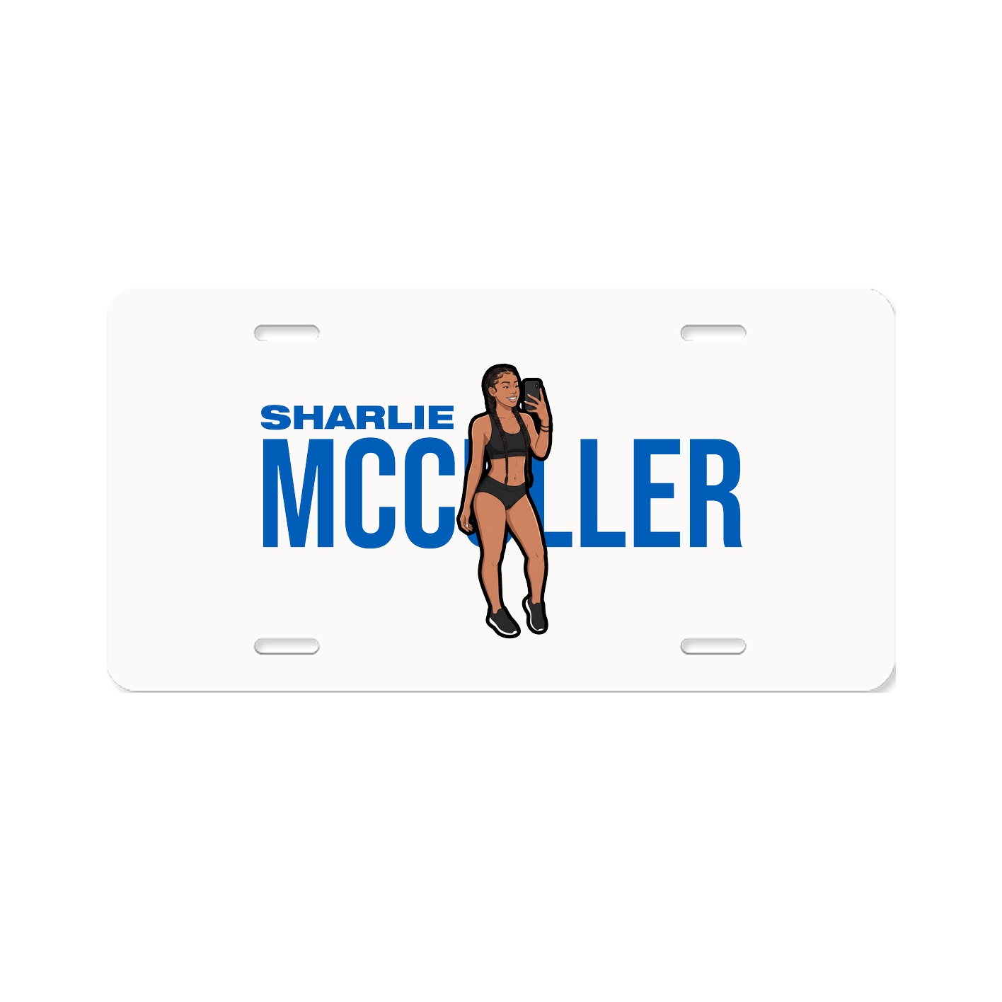 License Plate — Player Name in Classic