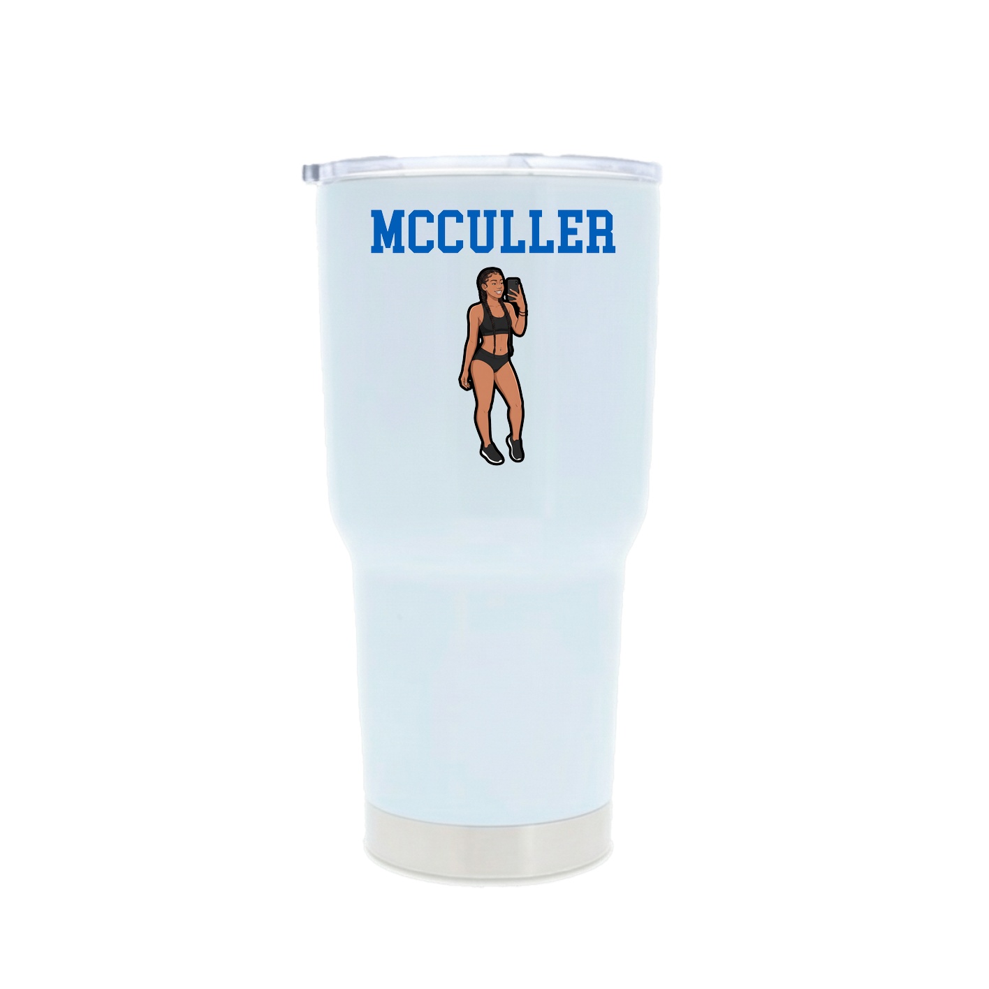 30oz Stainless Steel Tumbler — Shirsey in White