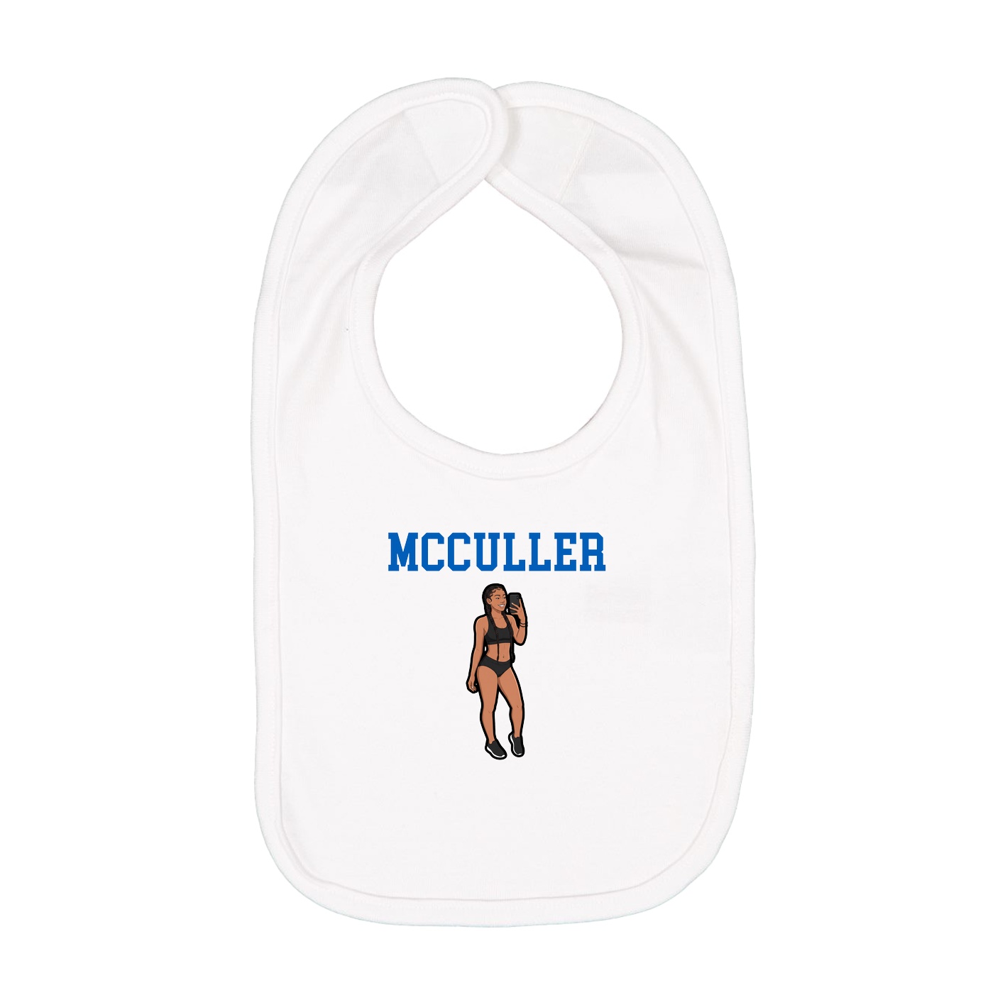 Infant Bib — Shirsey in White
