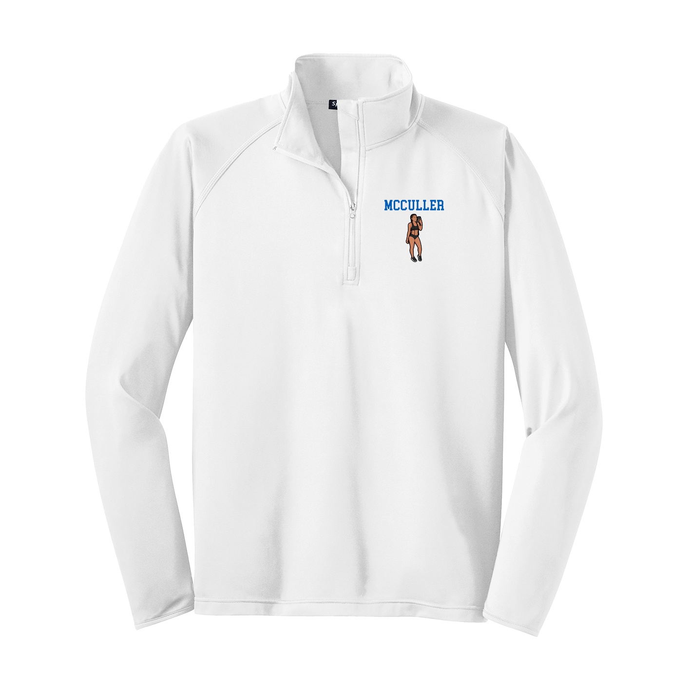Q-Zip Pullover — Shirsey in White