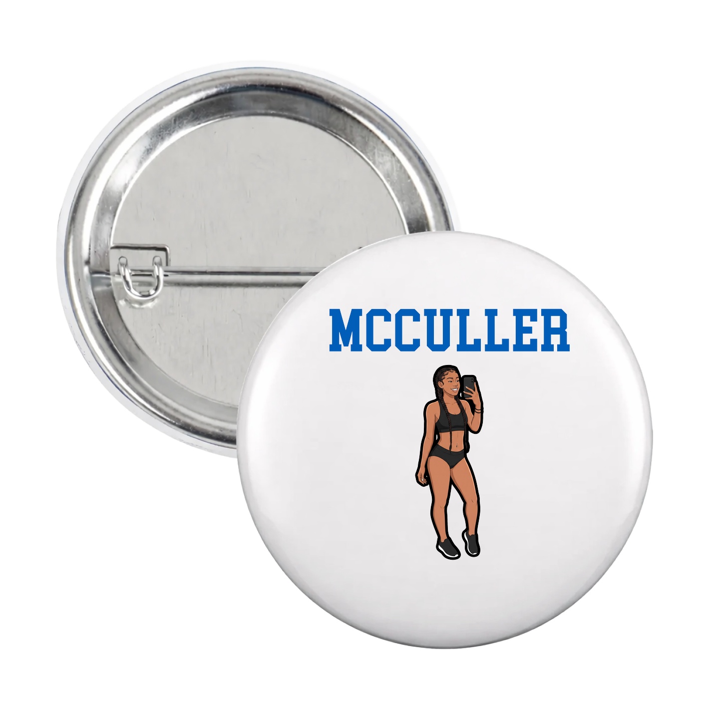 Game Day Button — Shirsey in White