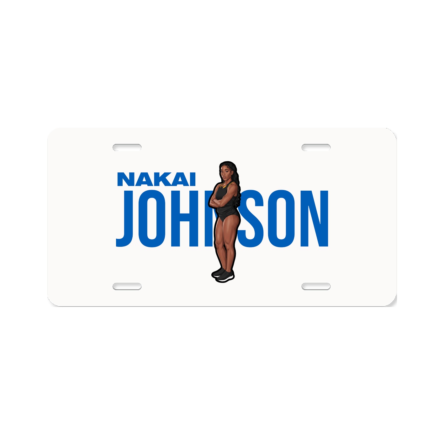 License Plate — Player Name in Classic