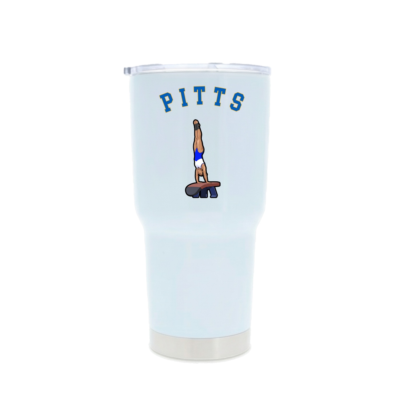 30oz Stainless Steel Tumbler — Shirsey Arch in White