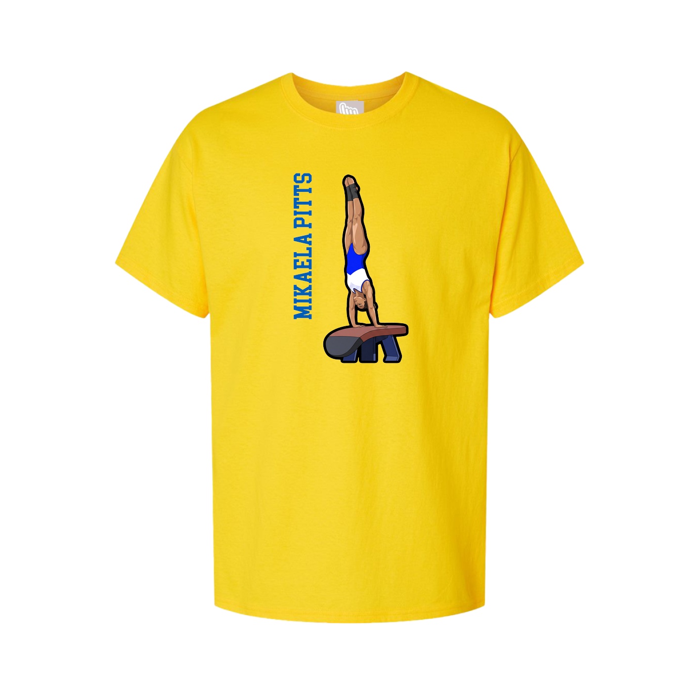 Tee — Name Vertical in Gold