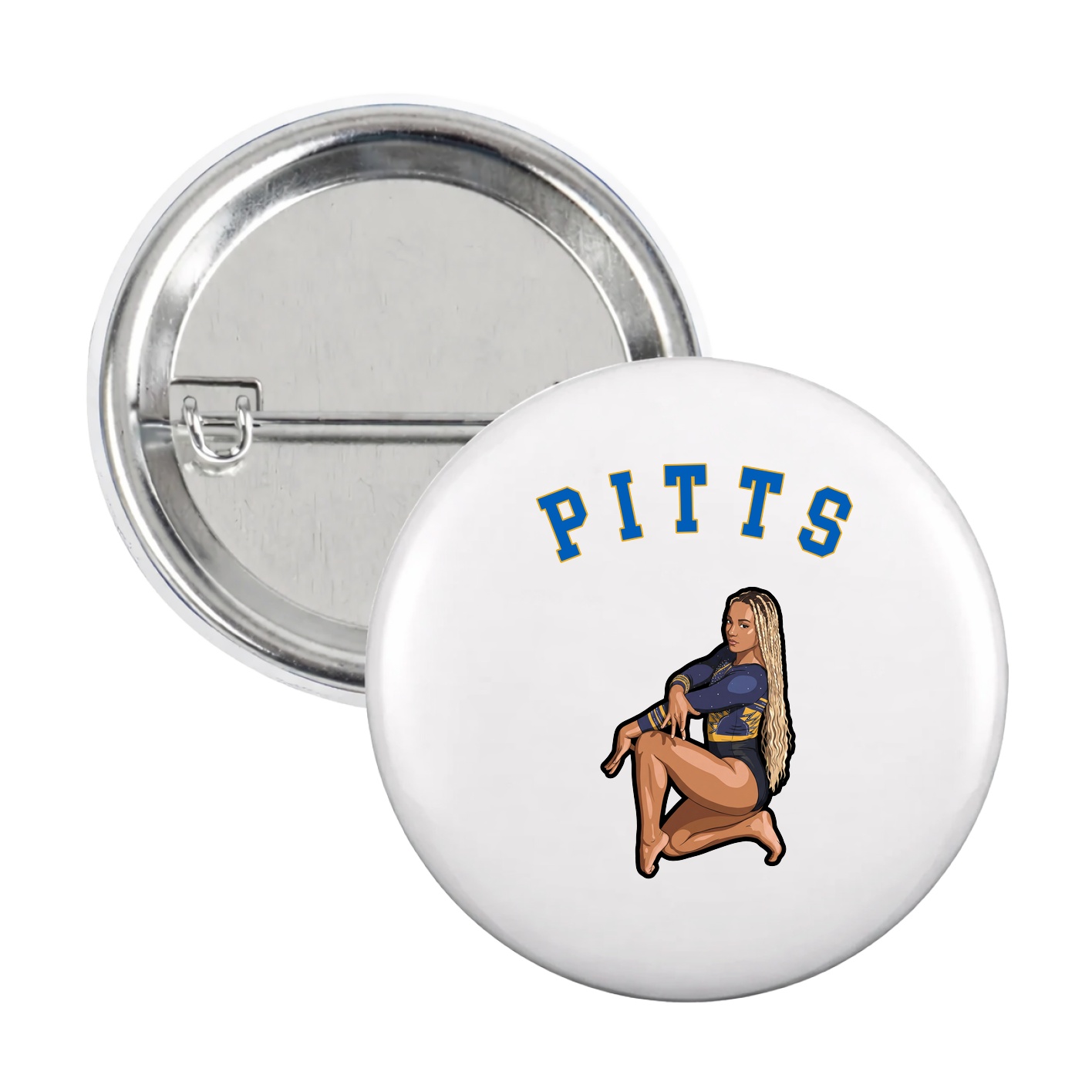 Game Day Button — Shirsey Arch in White