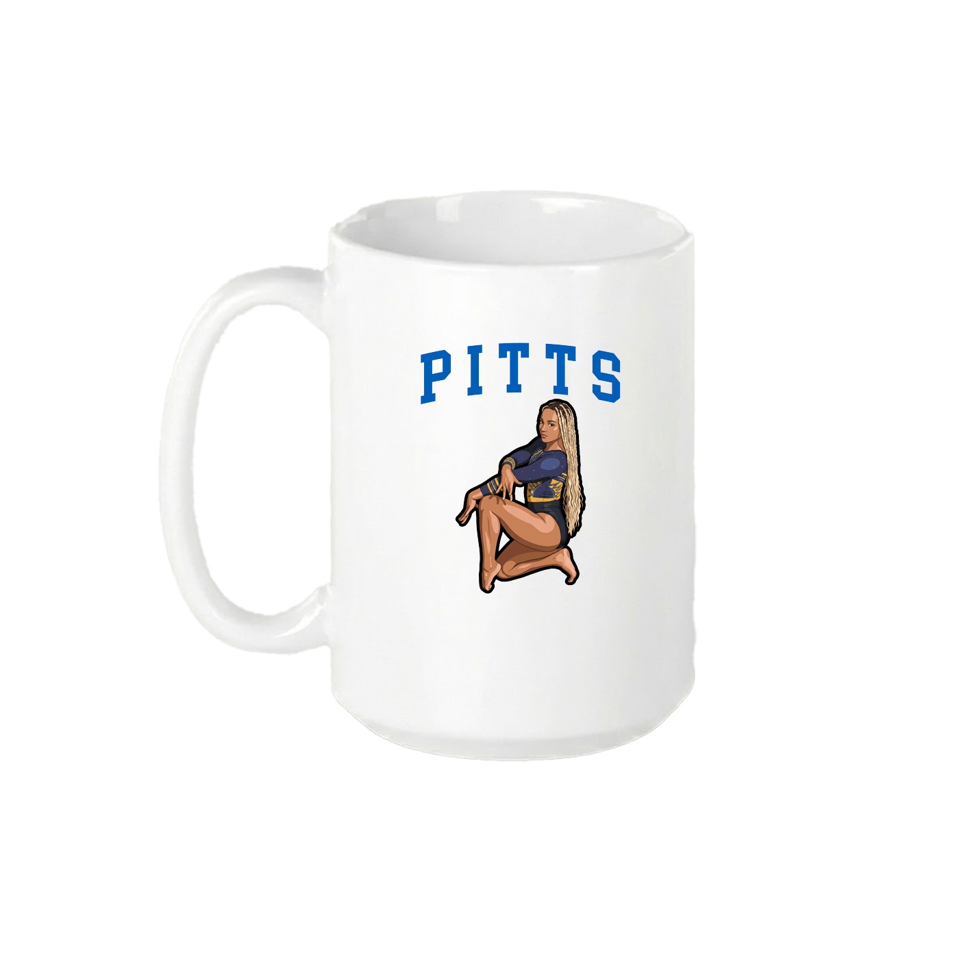 15oz Coffee Mug — Shirsey in White