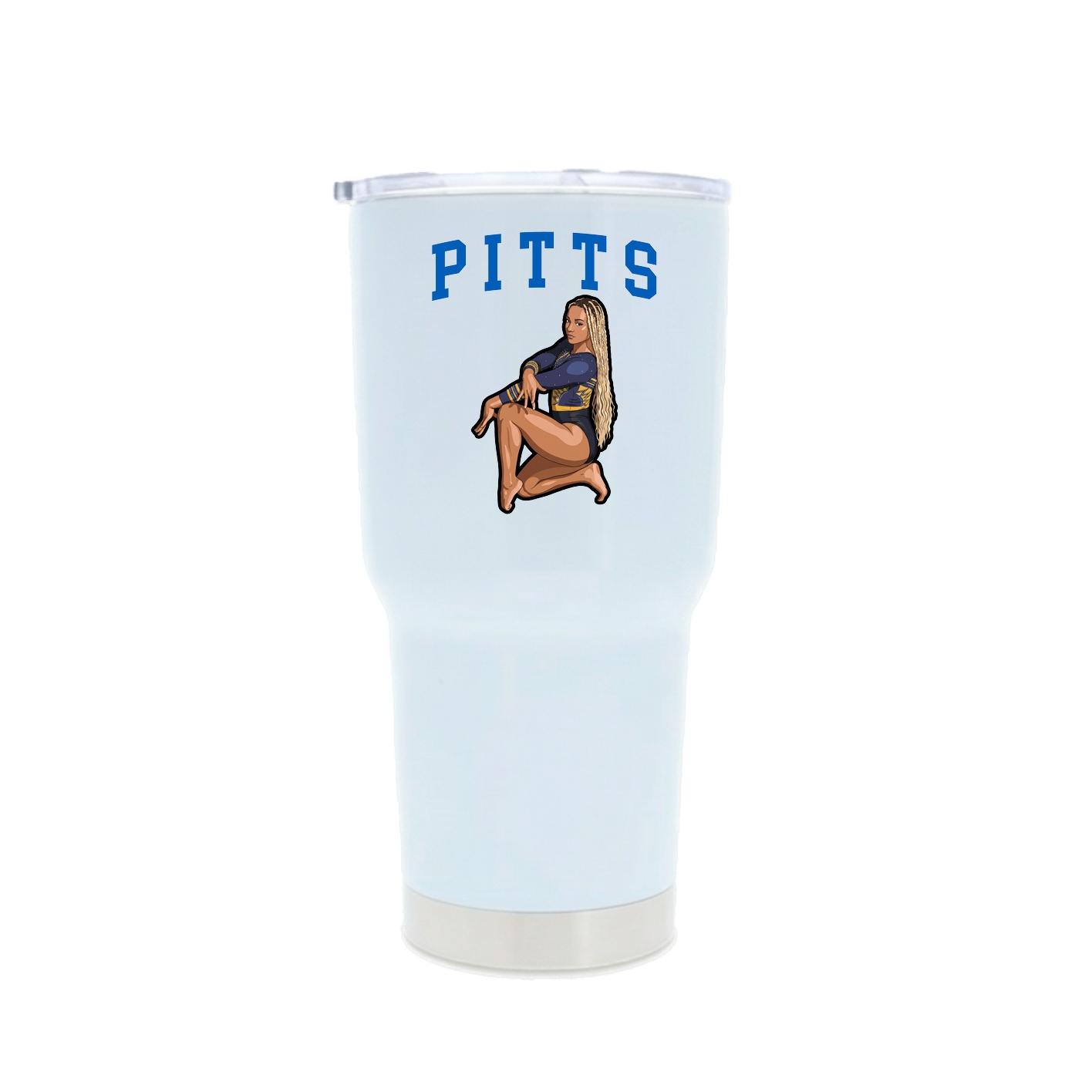 30oz Stainless Steel Tumbler — Shirsey in White