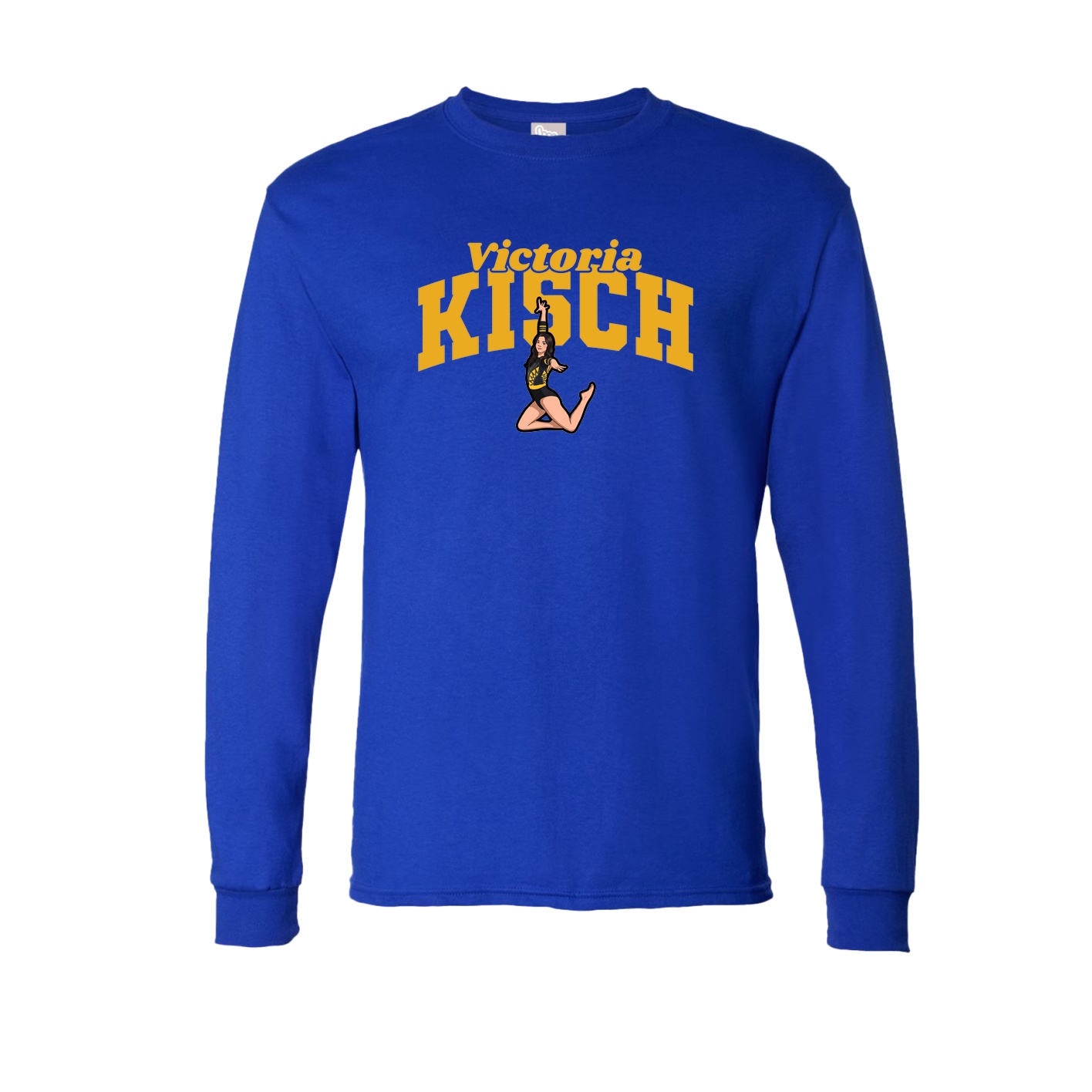 Long Sleeve Tee — Signature Arch in Royal