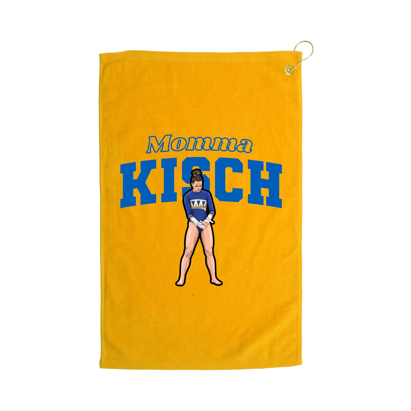 Golf Towel — Mothers Day Block in Gold