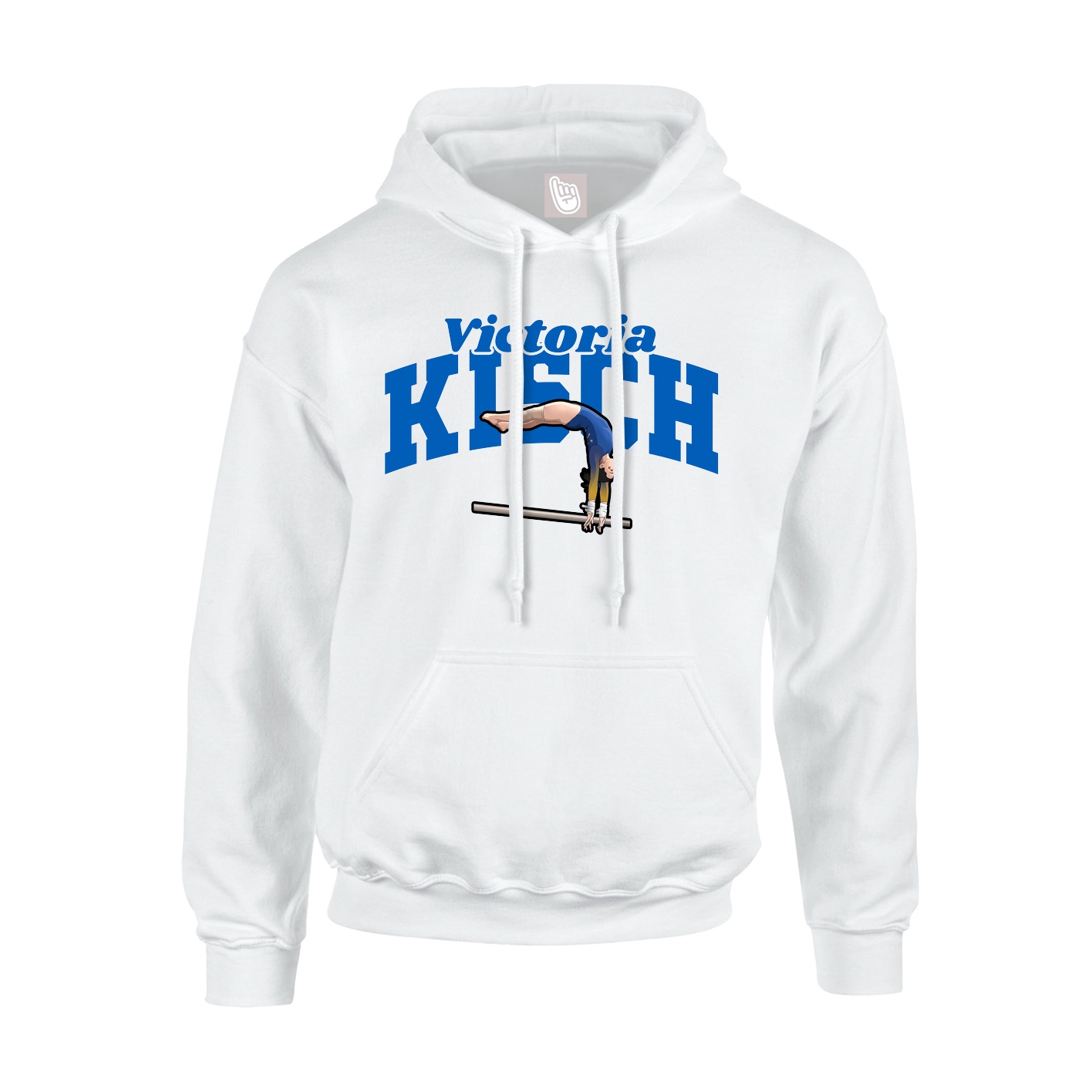 Hoodie — Signature Arch in White