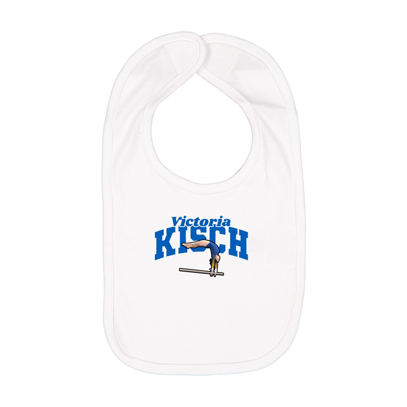 Infant Bib — Signature Arch in White
