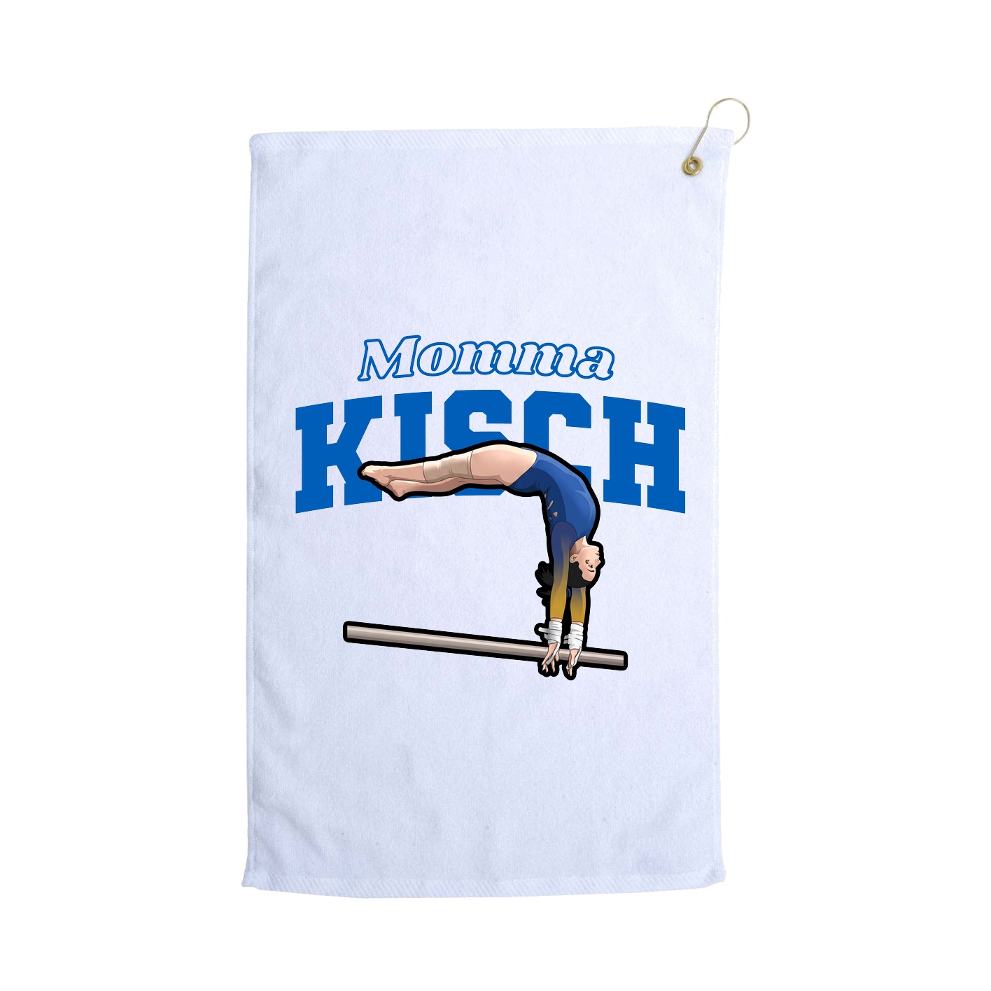 Golf Towel — Mothers Day Block in White