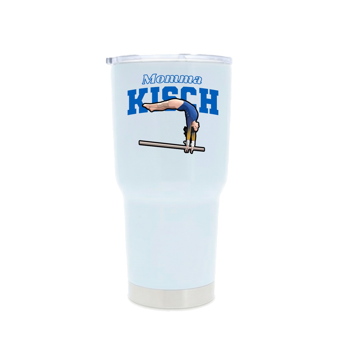30oz Stainless Steel Tumbler — Mothers Day Block in White