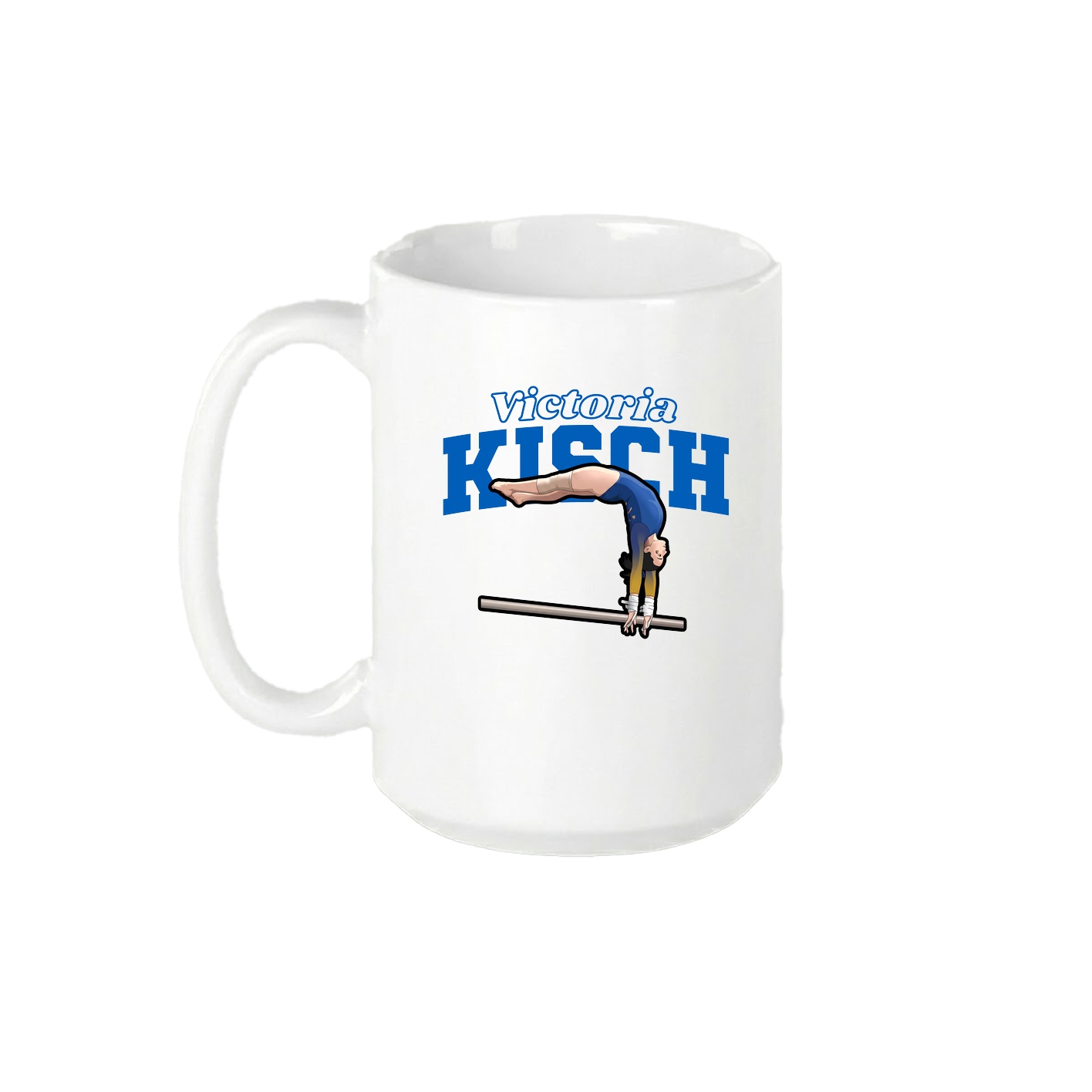 15oz Coffee Mug — Name Arch in White