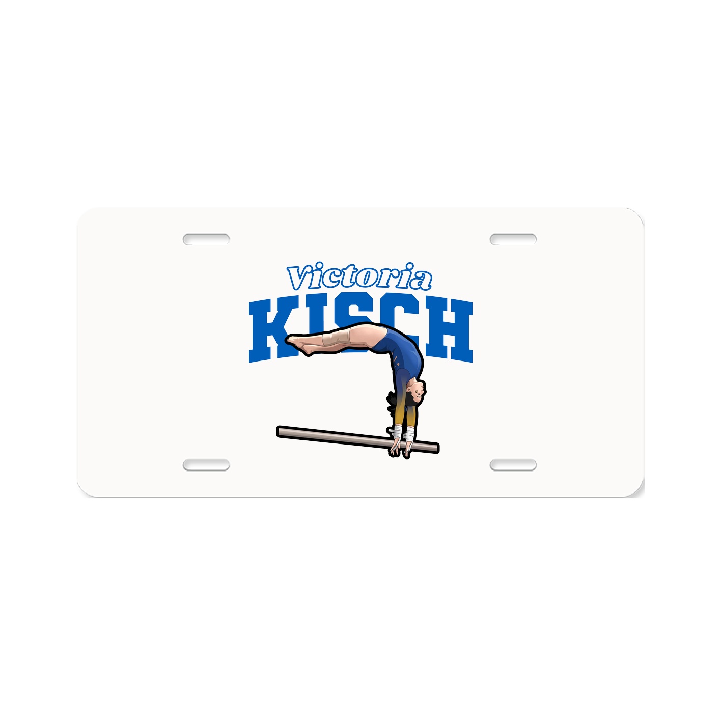 License Plate — Name Arch in Classic