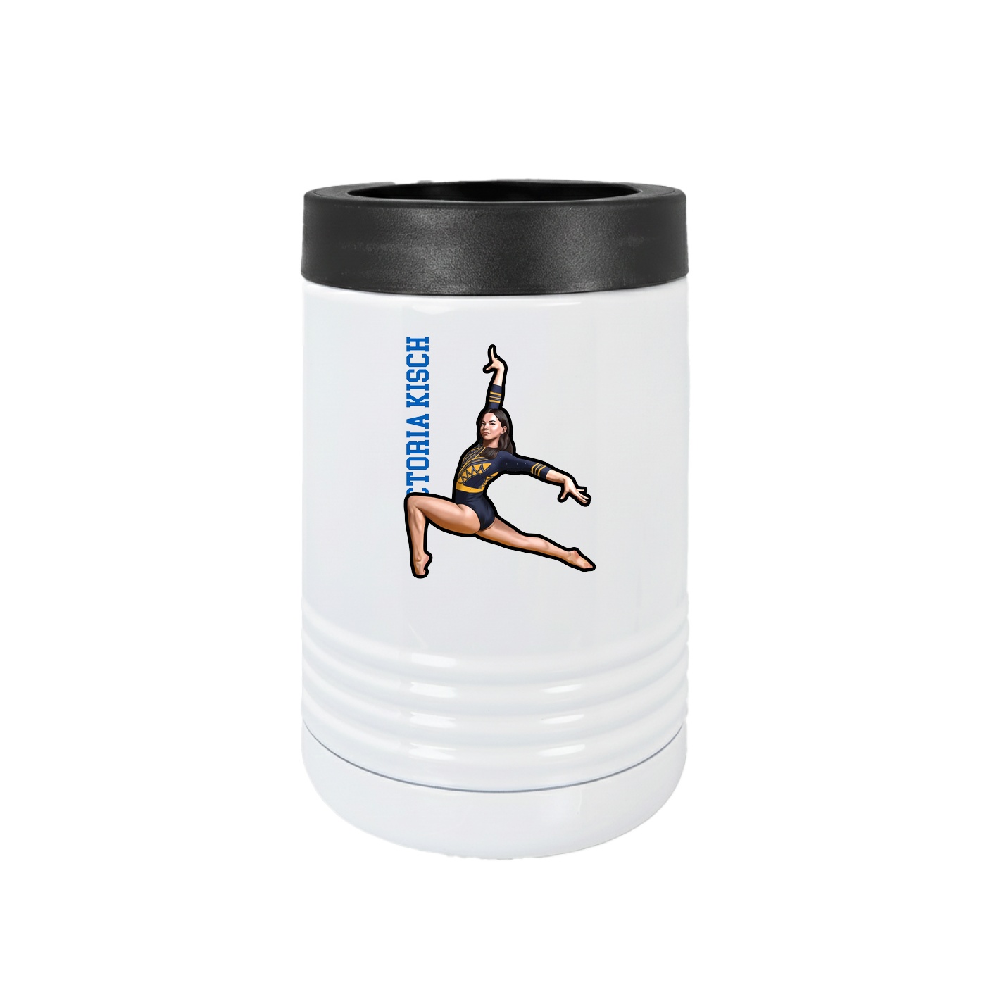 Beverage Holder — Name Vertical in White