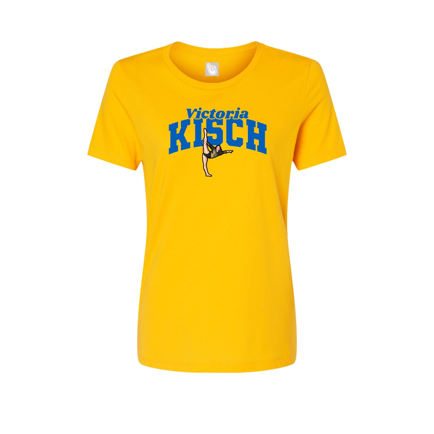Womens Tee — Signature Arch in Gold