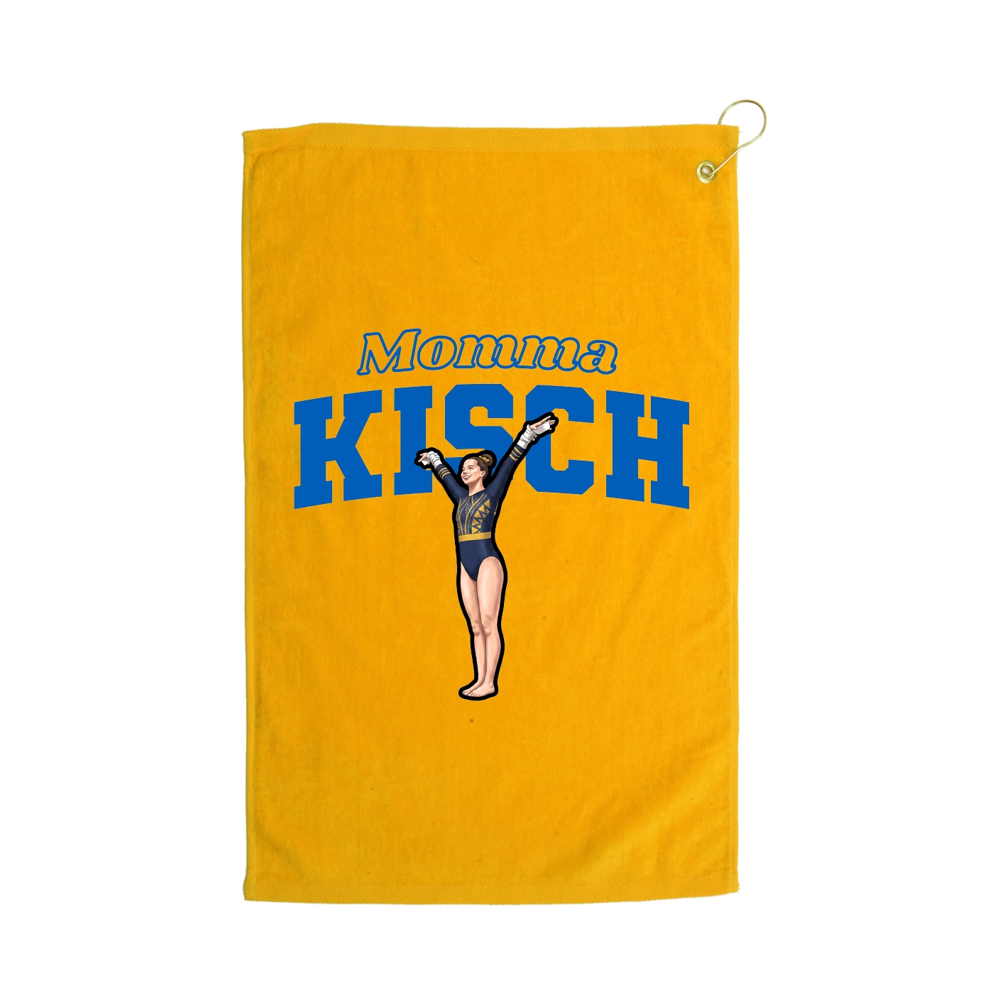 Golf Towel — Mothers Day Block in Gold