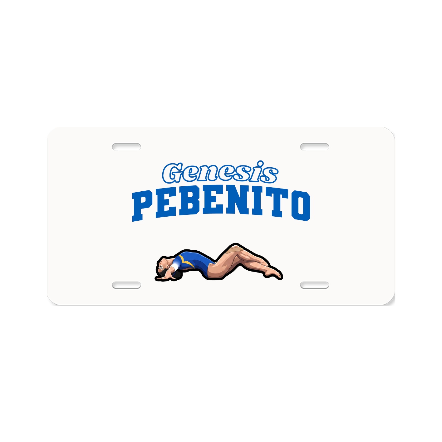 License Plate — Name Arch in Classic