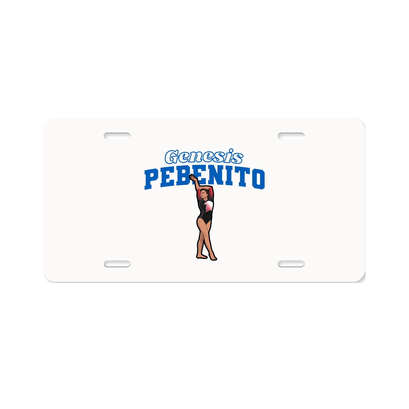 License Plate — Name Arch in Classic