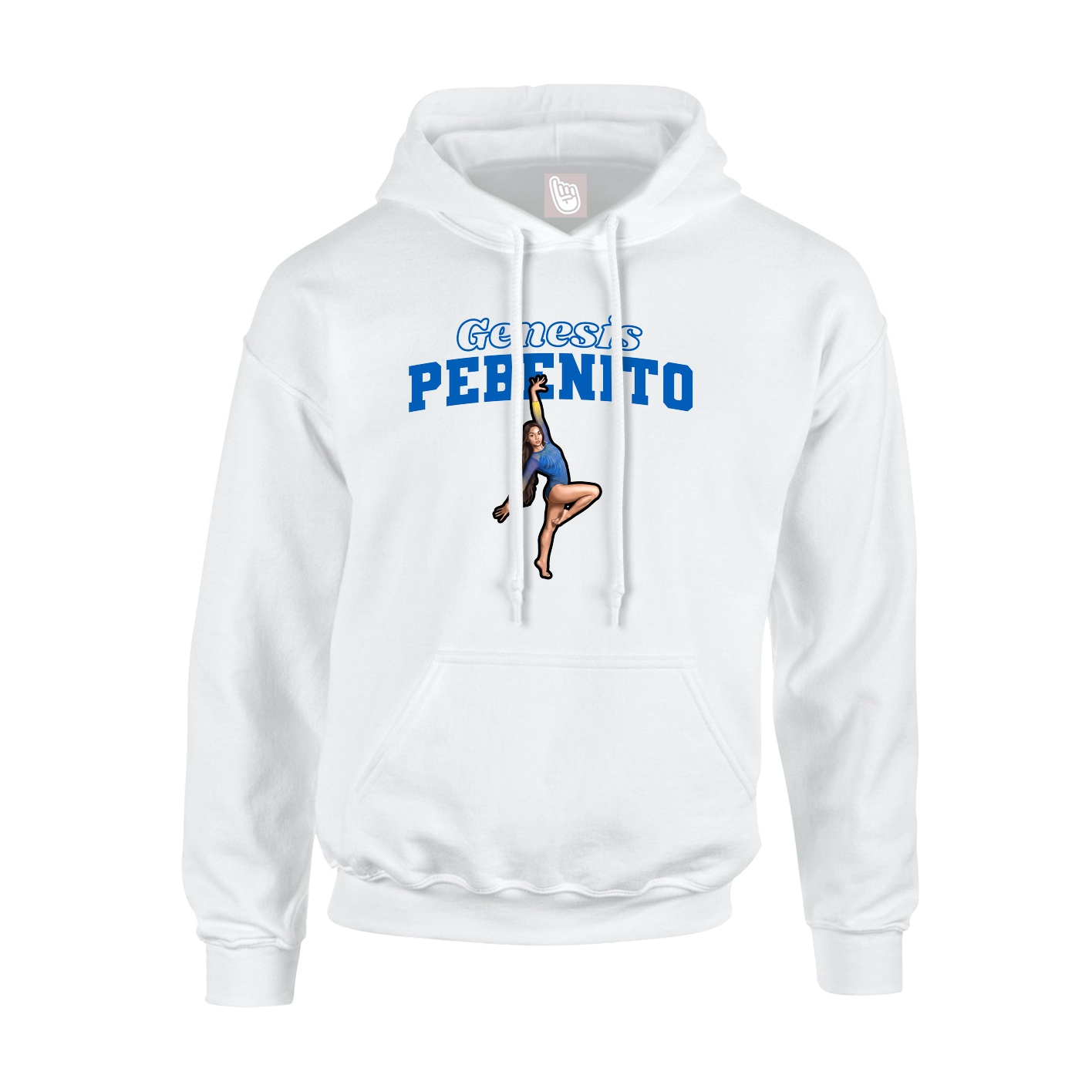 Hoodie — Name Arch in White
