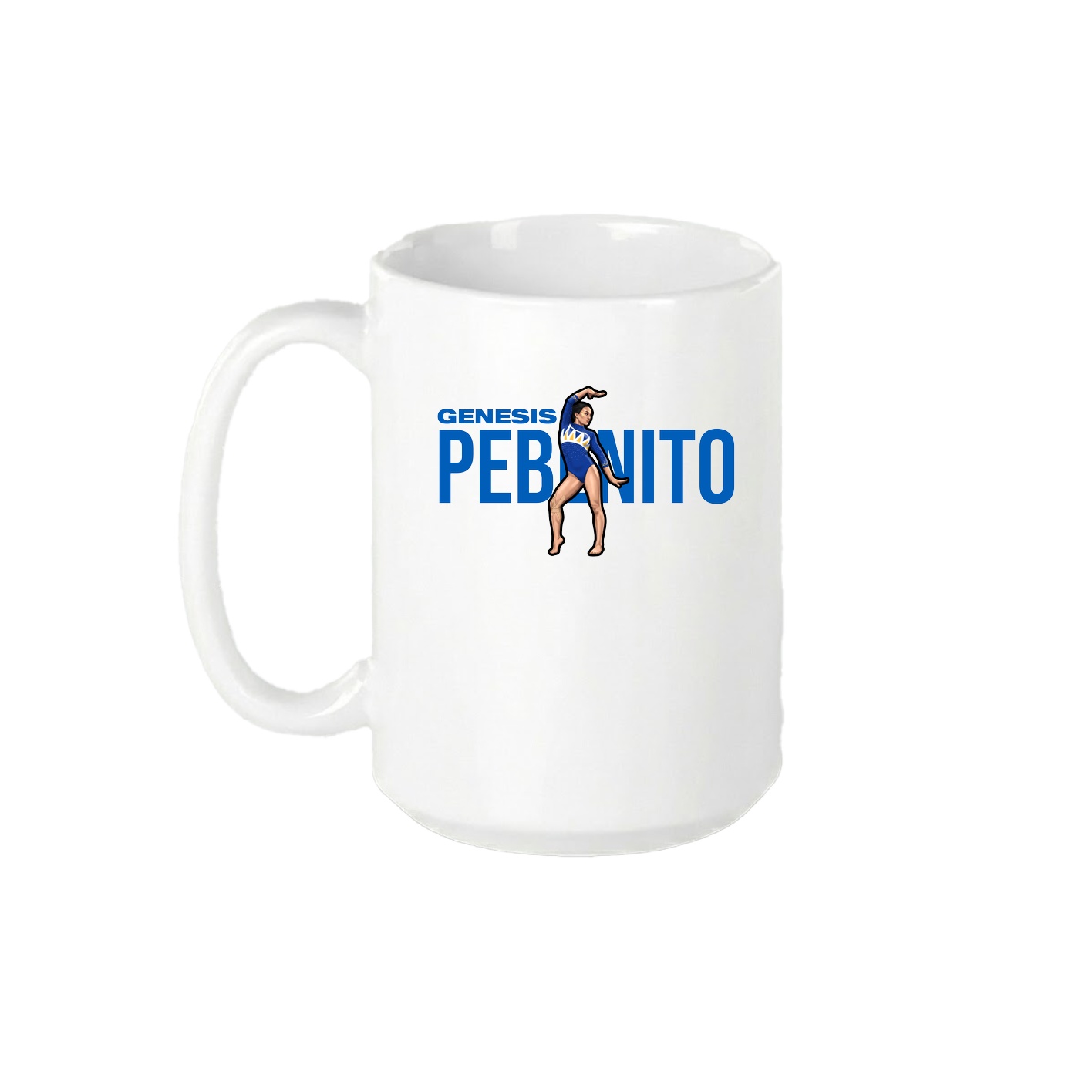 15oz Coffee Mug — Player Name in White