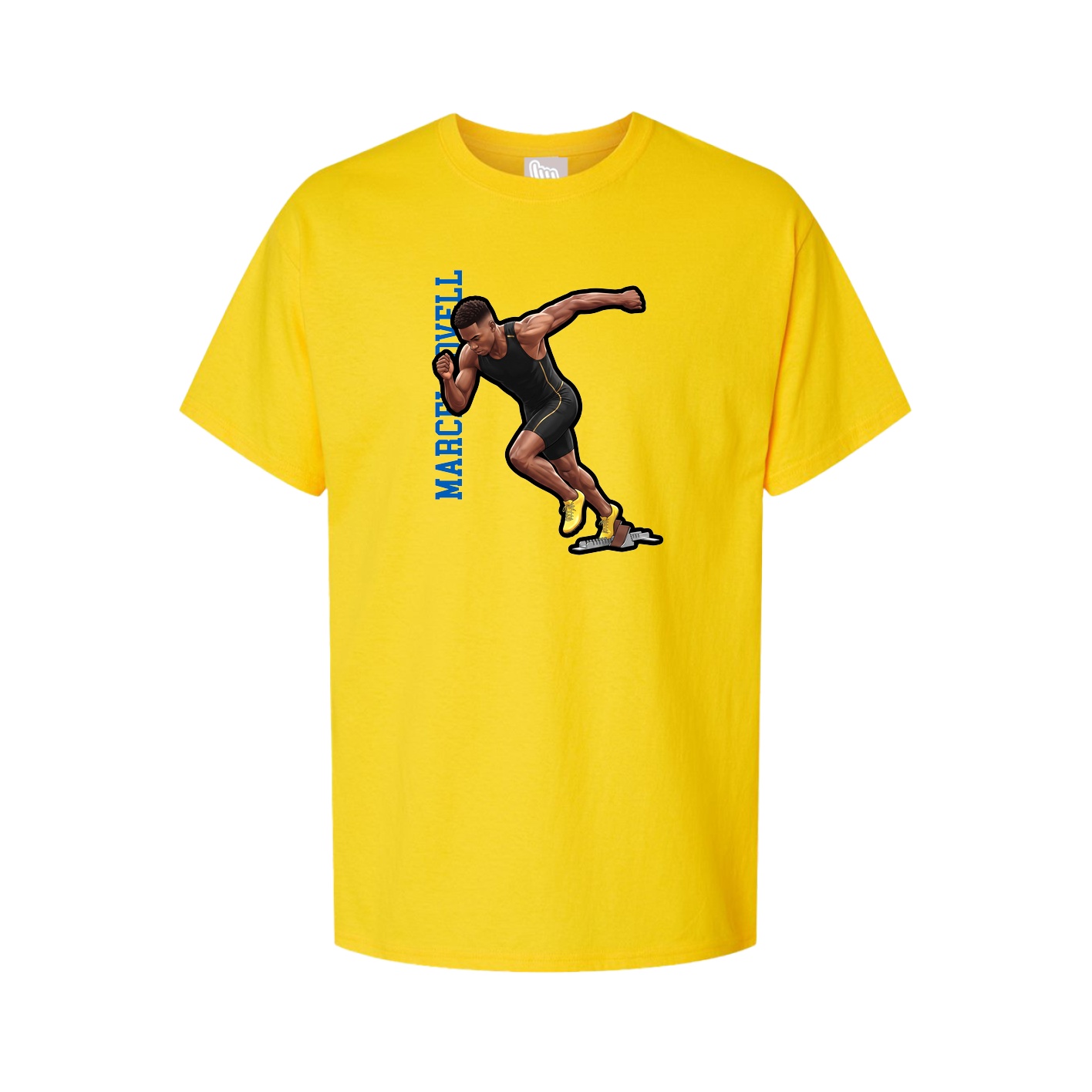 Tee — Name Vertical in Gold