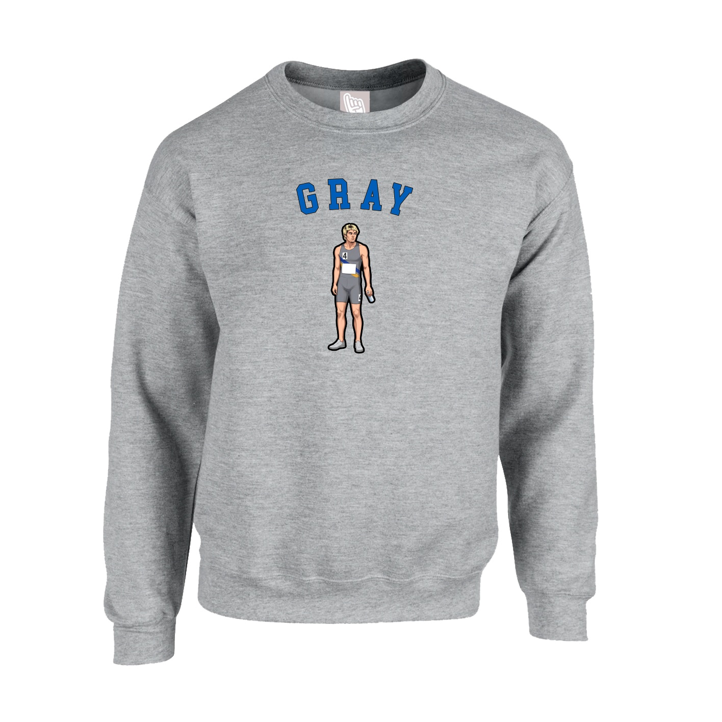Fleece Crew — Shirsey Arch in Grey