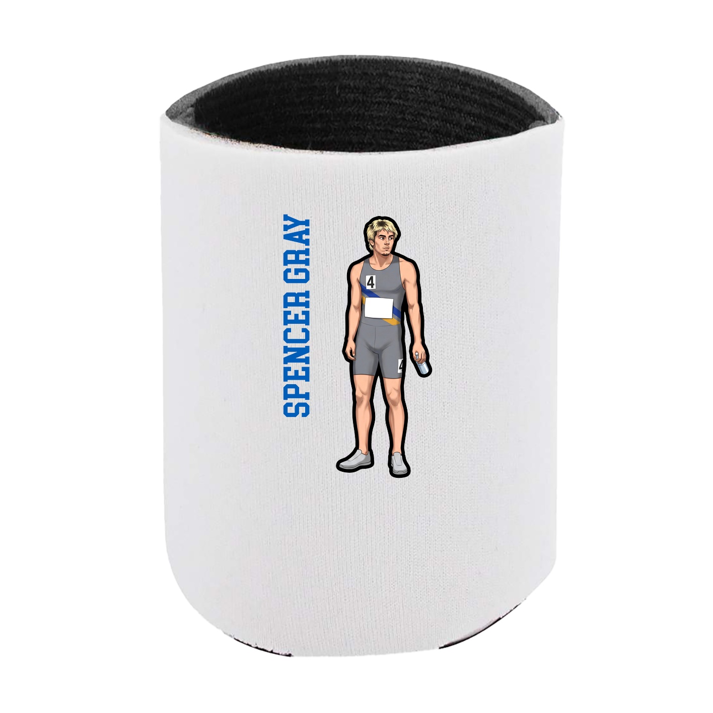 Can Holder — Name Vertical in White