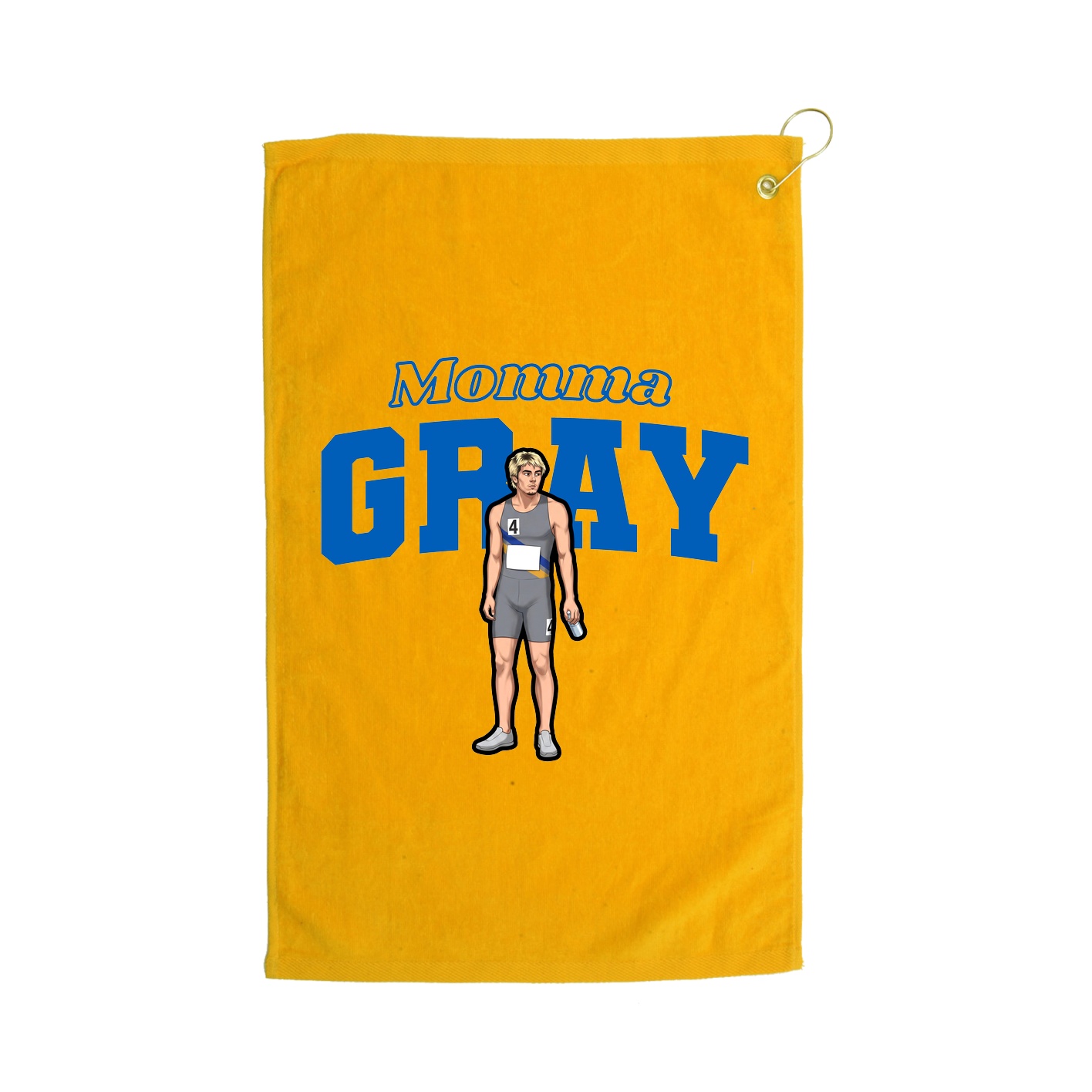 Golf Towel — Mothers Day Block in Gold