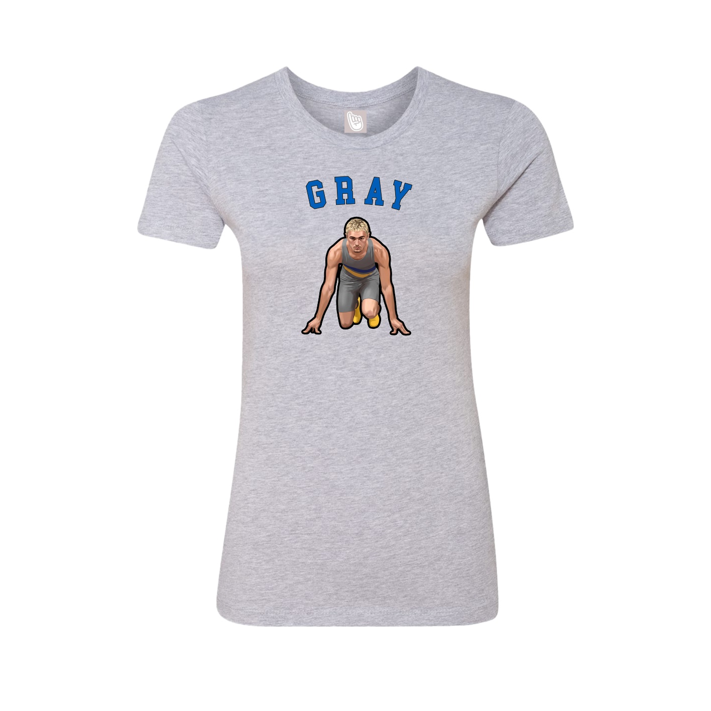 Fitted Women's Tee — Shirsey Arch in Grey