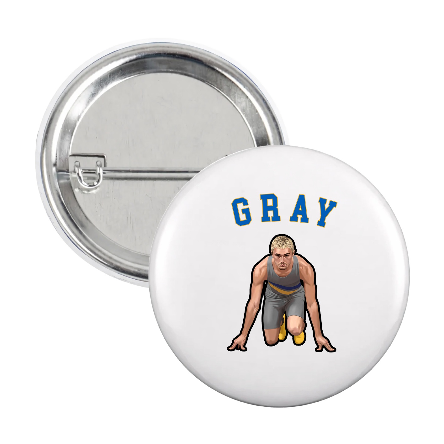 Game Day Button — Shirsey Arch in White