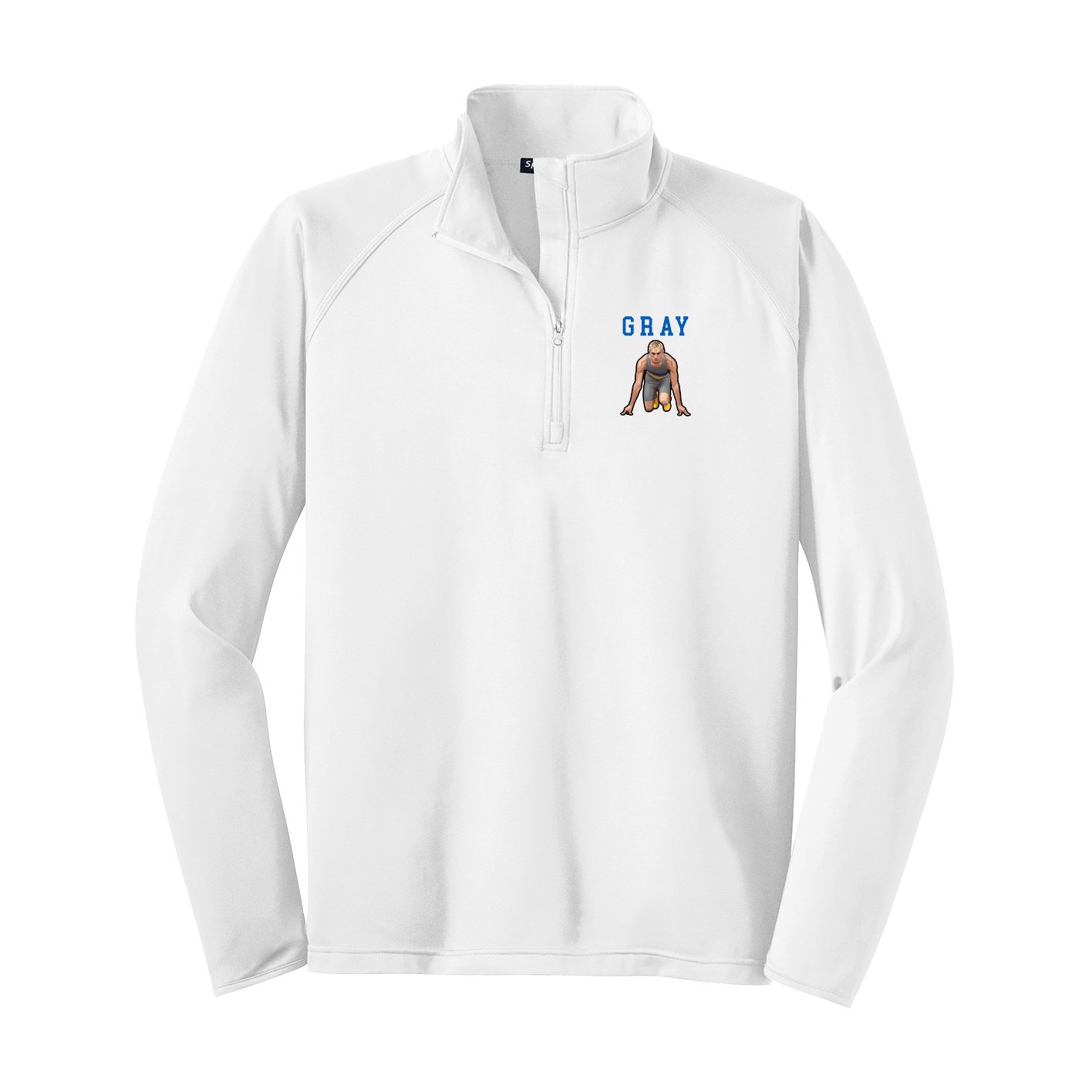 Q-Zip Pullover — Shirsey in White