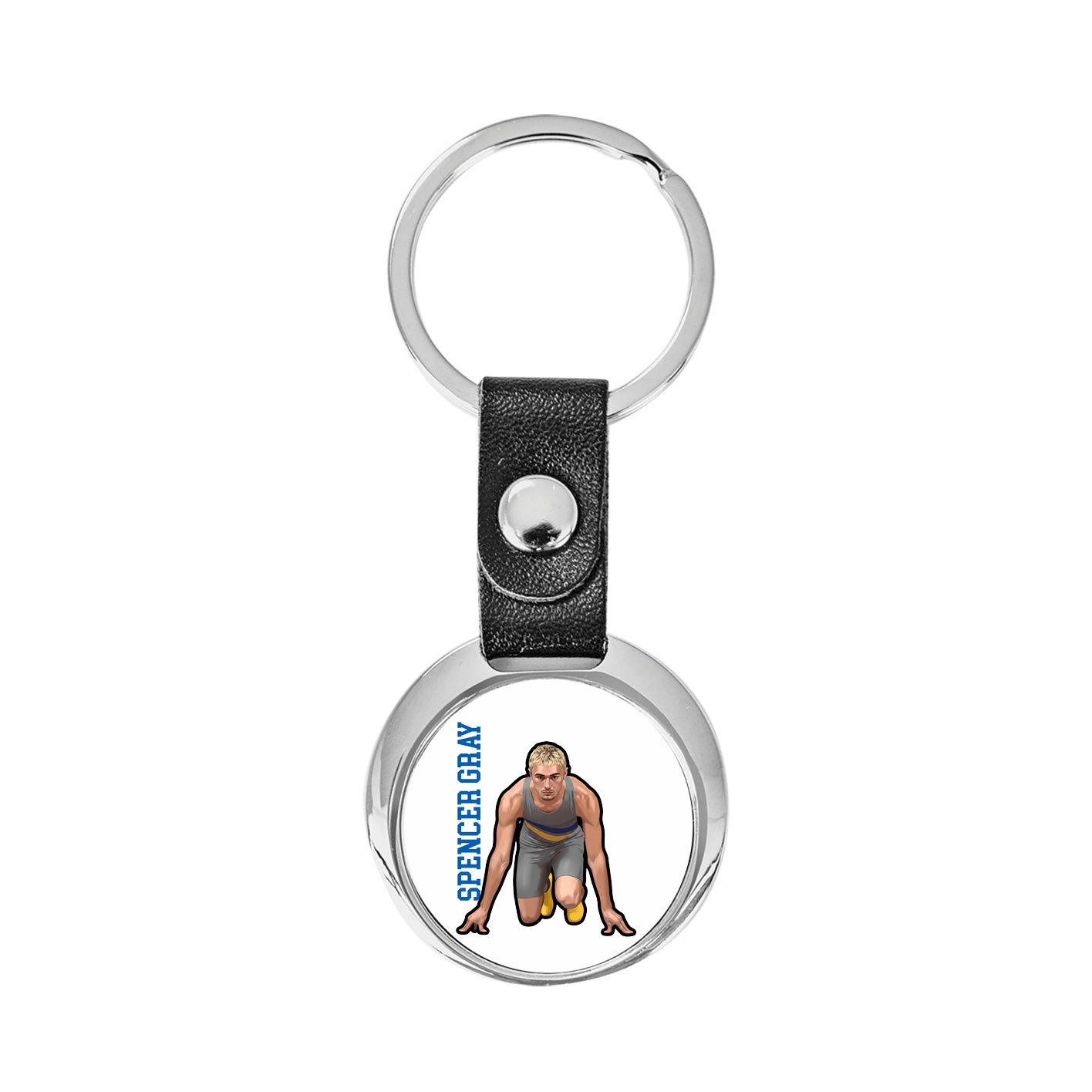 Key Chain — Name Vertical in Classic