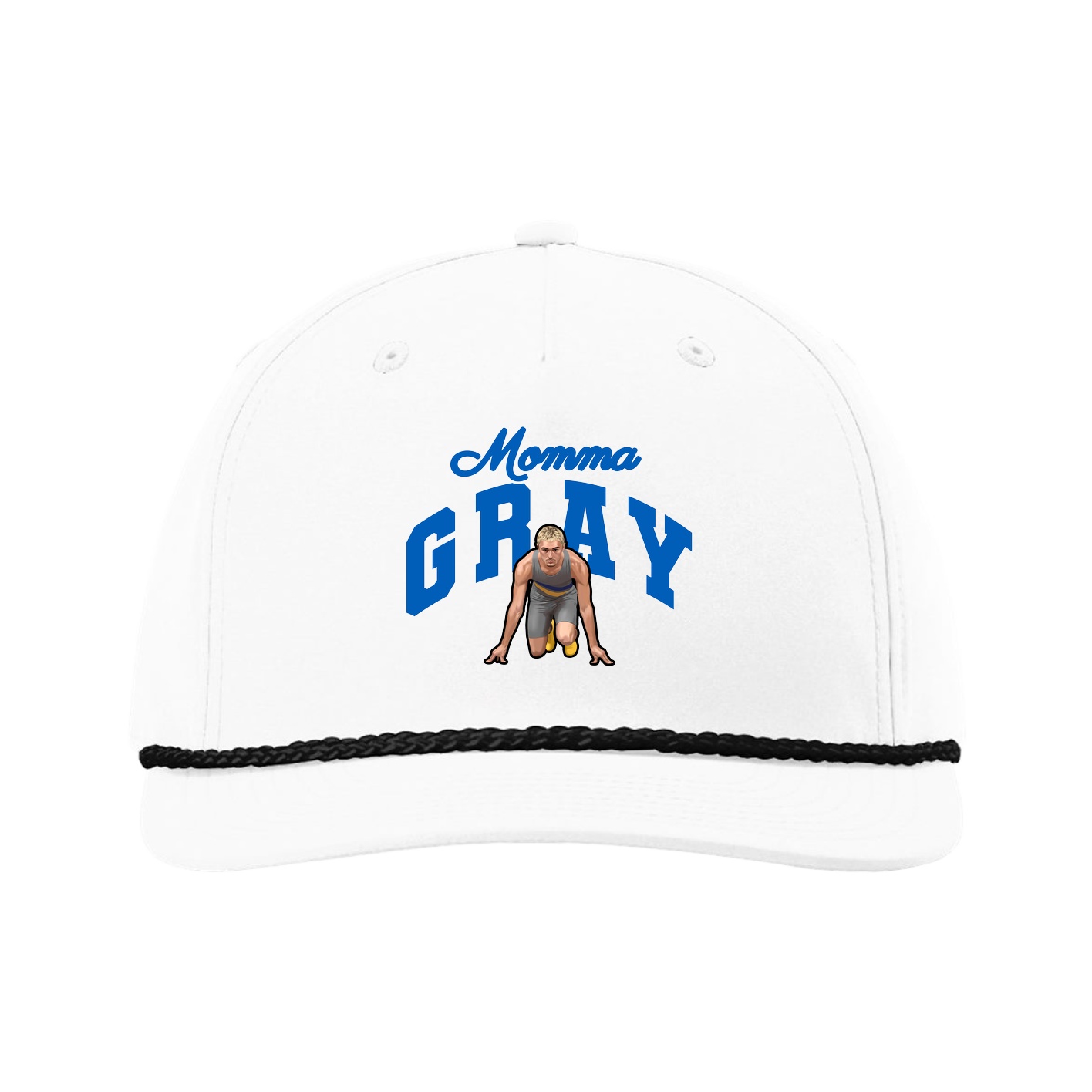 Five-Panel Classic Rope Cap — Mothers Day Arch in White