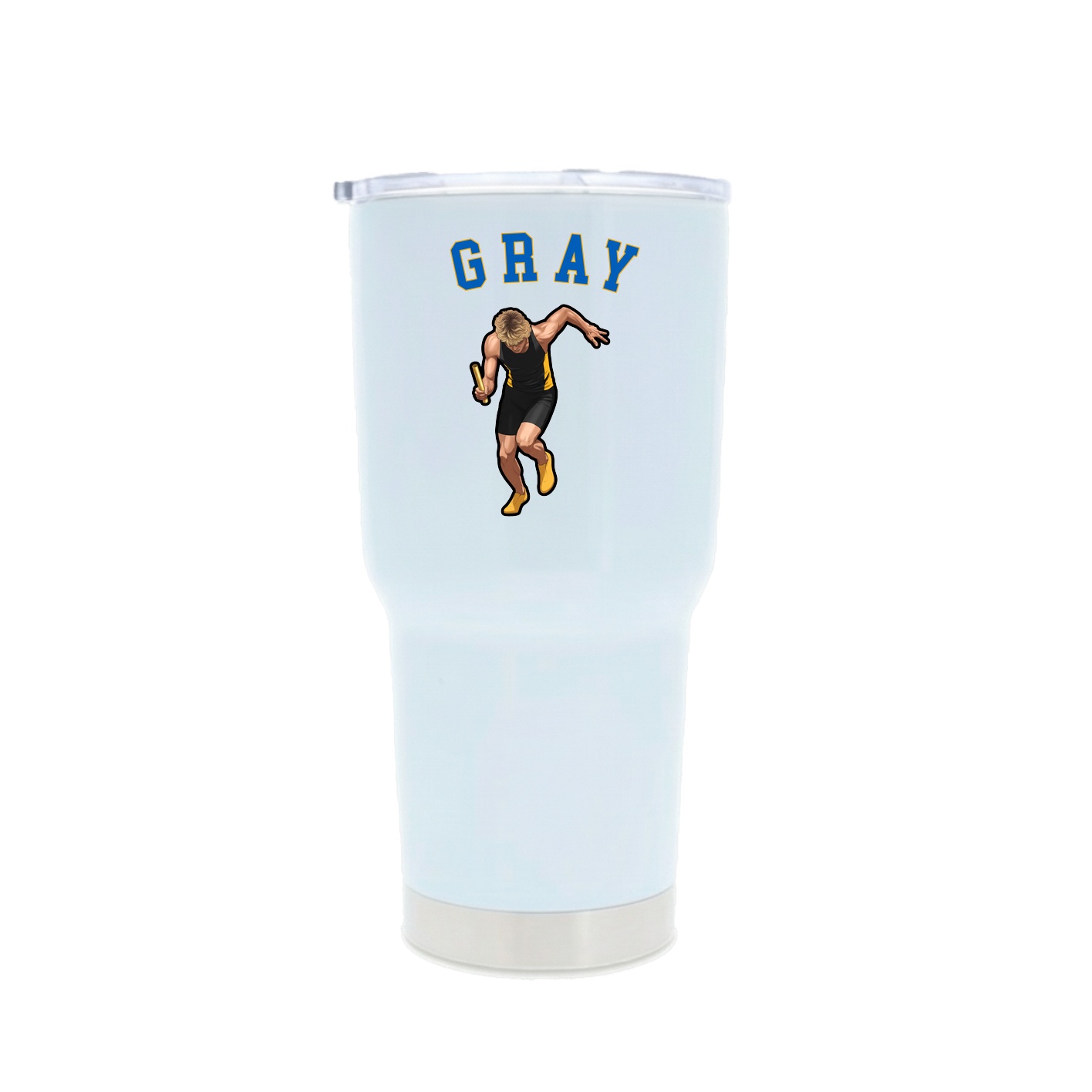 30oz Stainless Steel Tumbler — Shirsey Arch in White