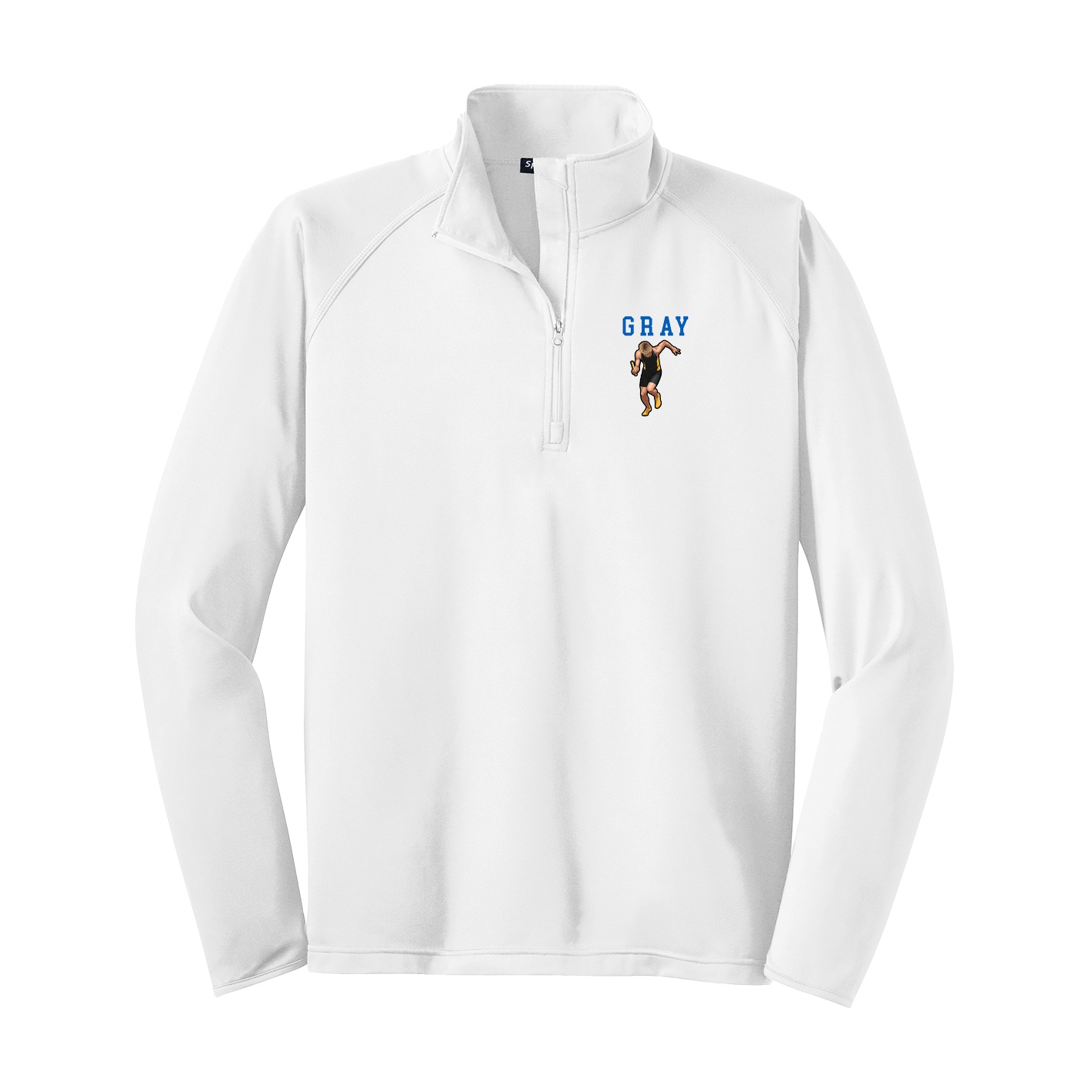 Q-Zip Pullover — Shirsey in White