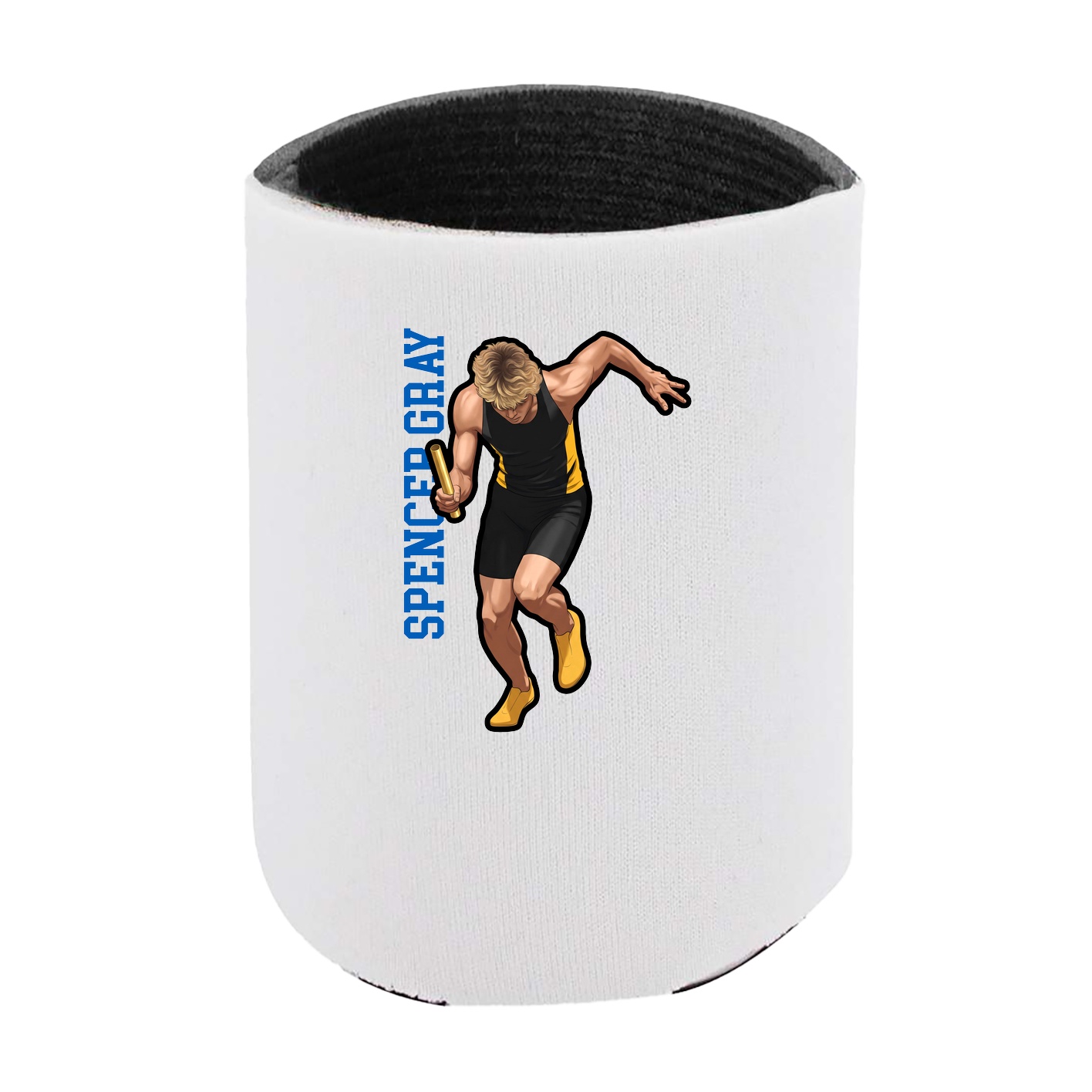 Can Holder — Name Vertical in White